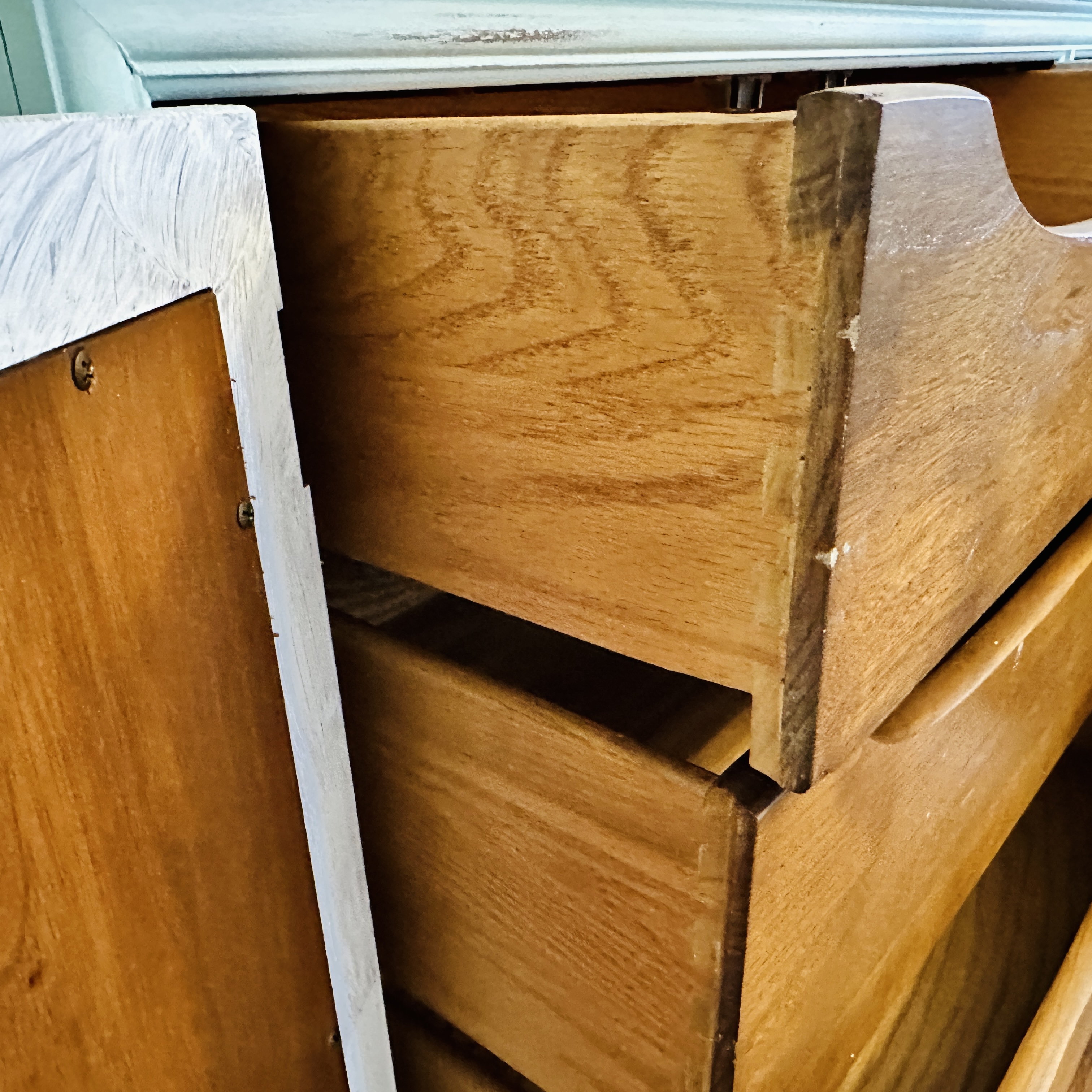 Fancher Mediterranean Style Painted Walnut China Cabinet