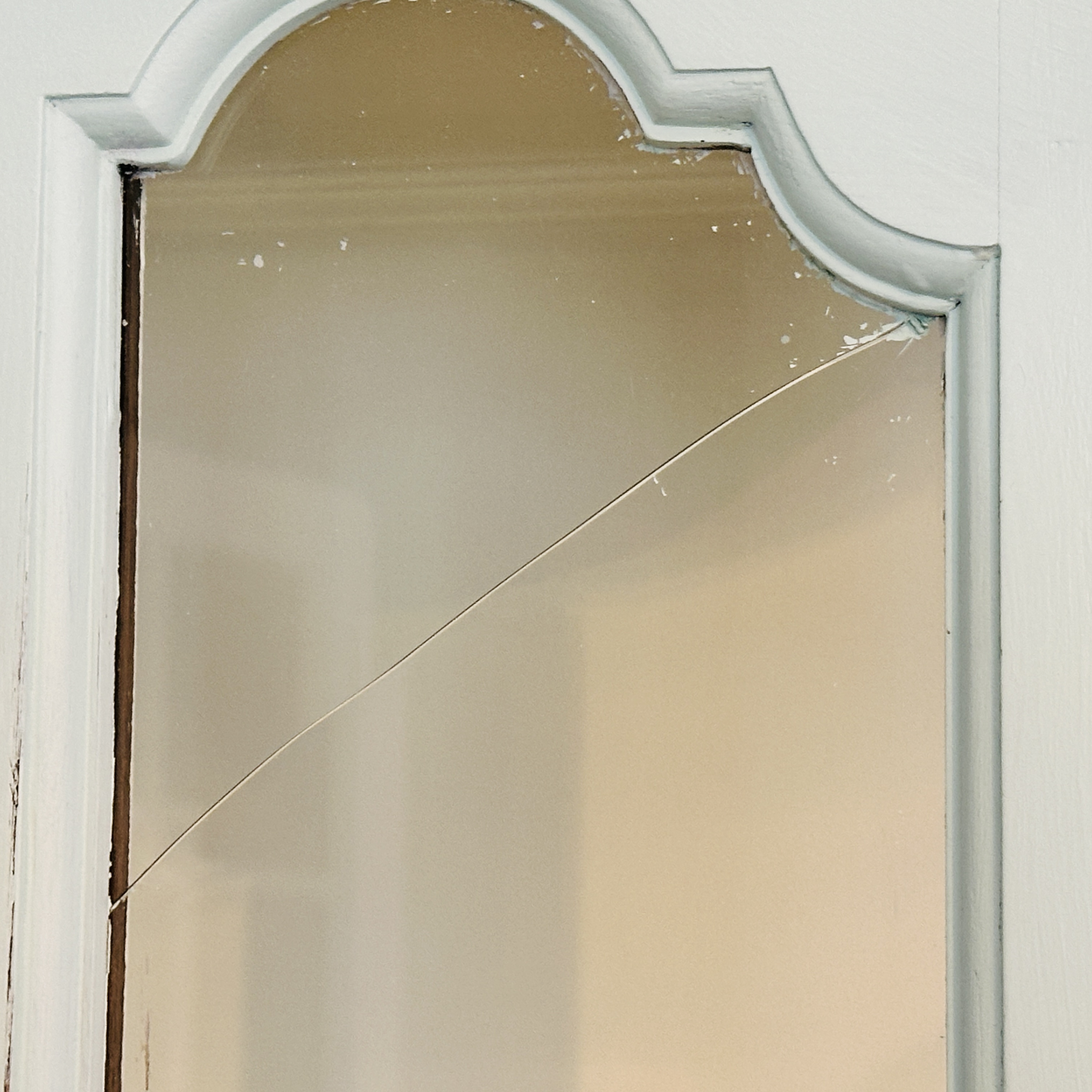 Fancher Mediterranean Style Painted Walnut China Cabinet