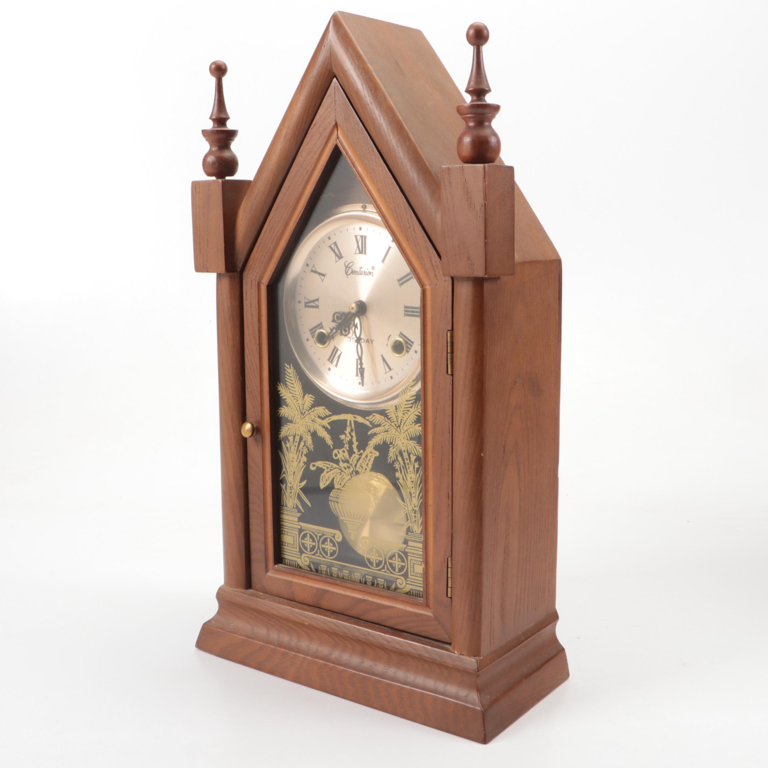 Centurion with Other Victorian Style Steeple Mantel Clocks, Mid to Late 20th C.