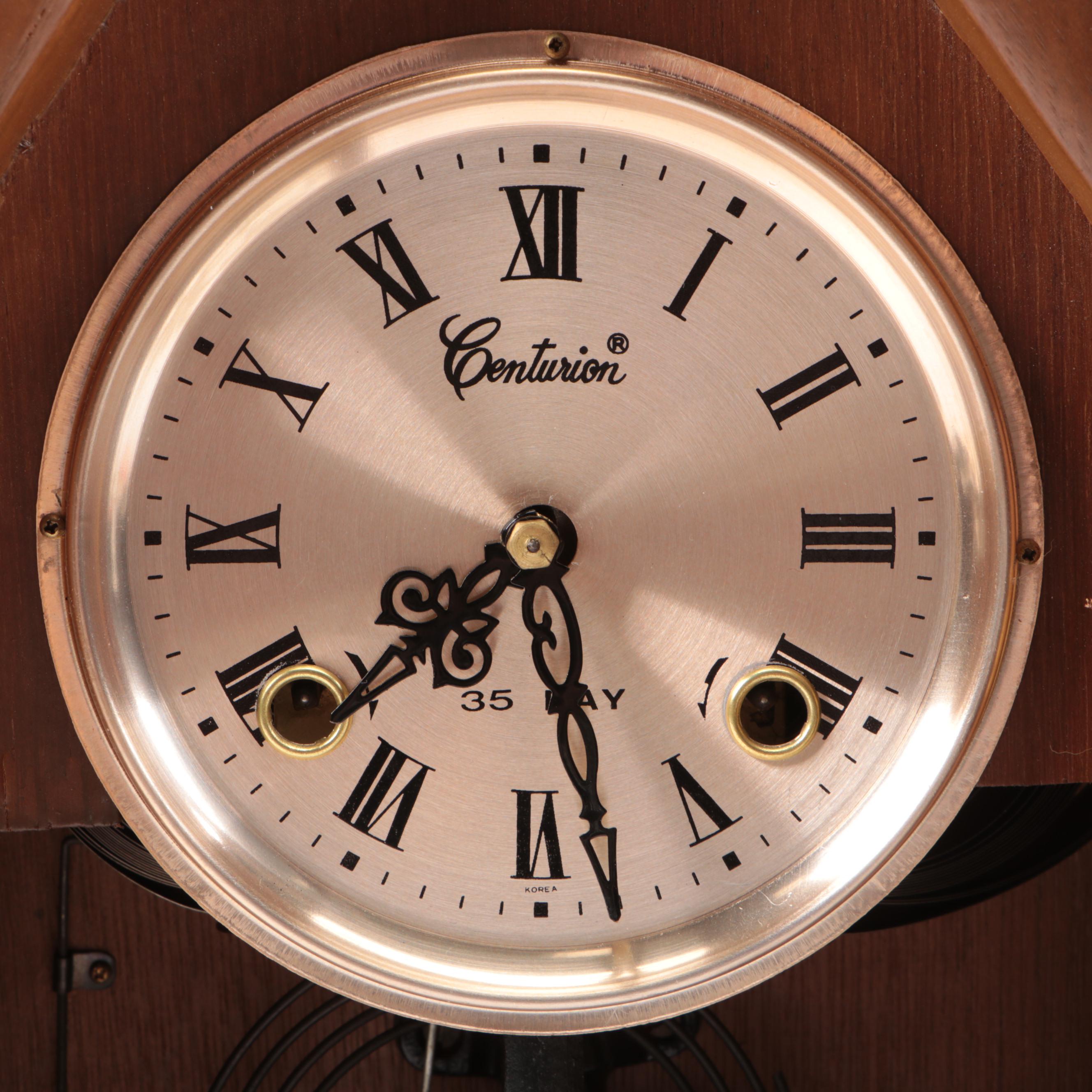 Centurion with Other Victorian Style Steeple Mantel Clocks, Mid to Late 20th C.