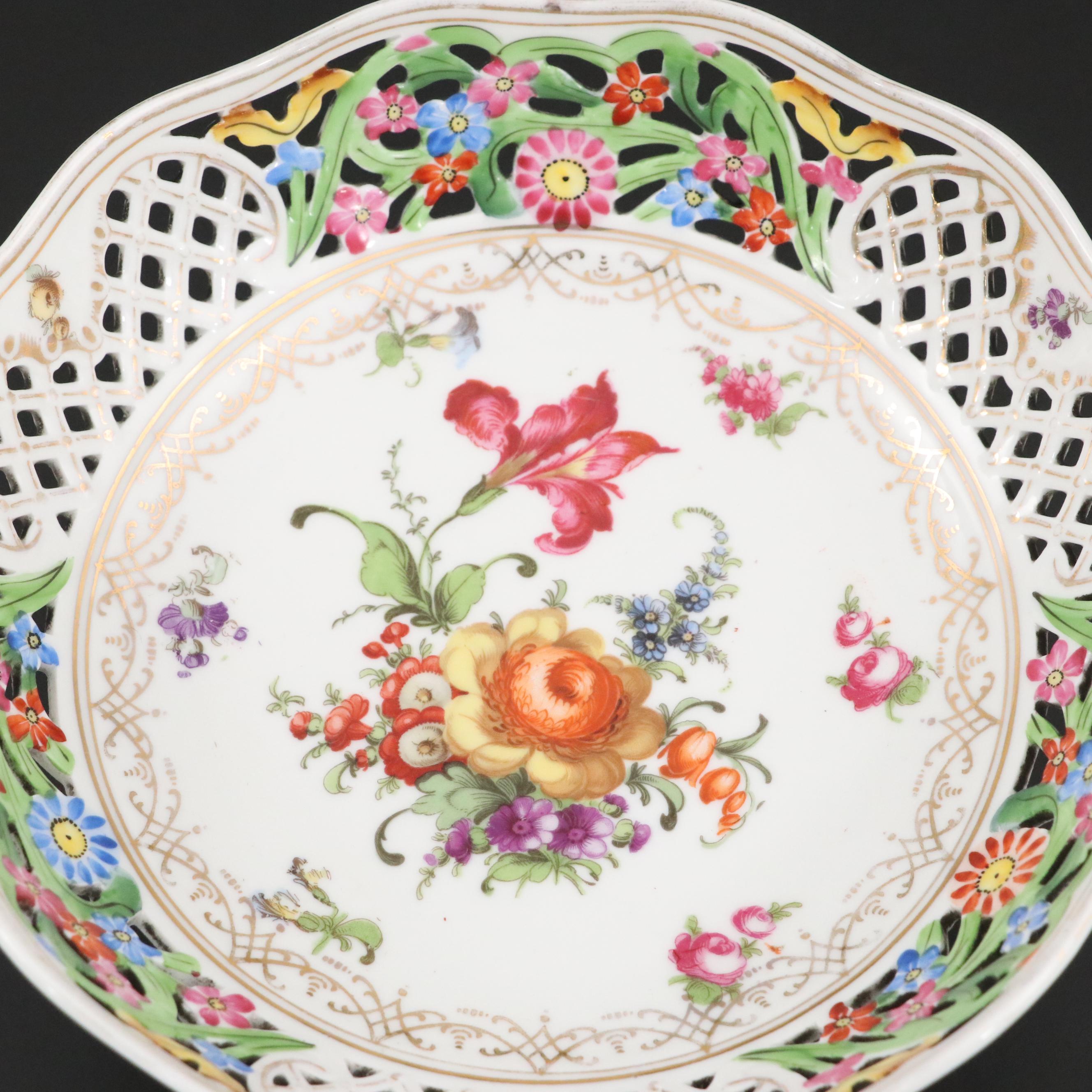 Franziska Hirsch with Schumann and Other Dresden Style Porcelain Tableware