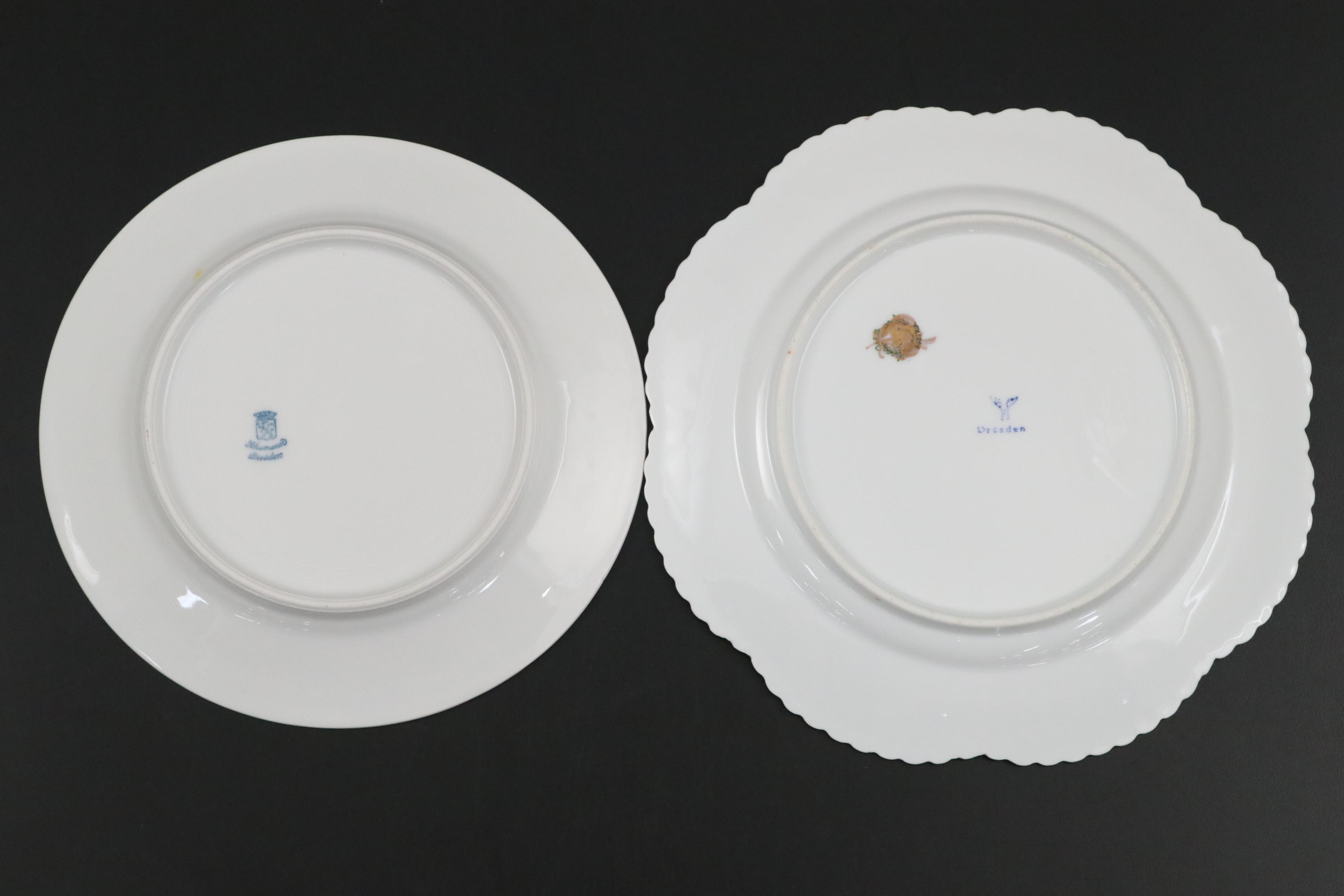 Franziska Hirsch with Schumann and Other Dresden Style Porcelain Tableware