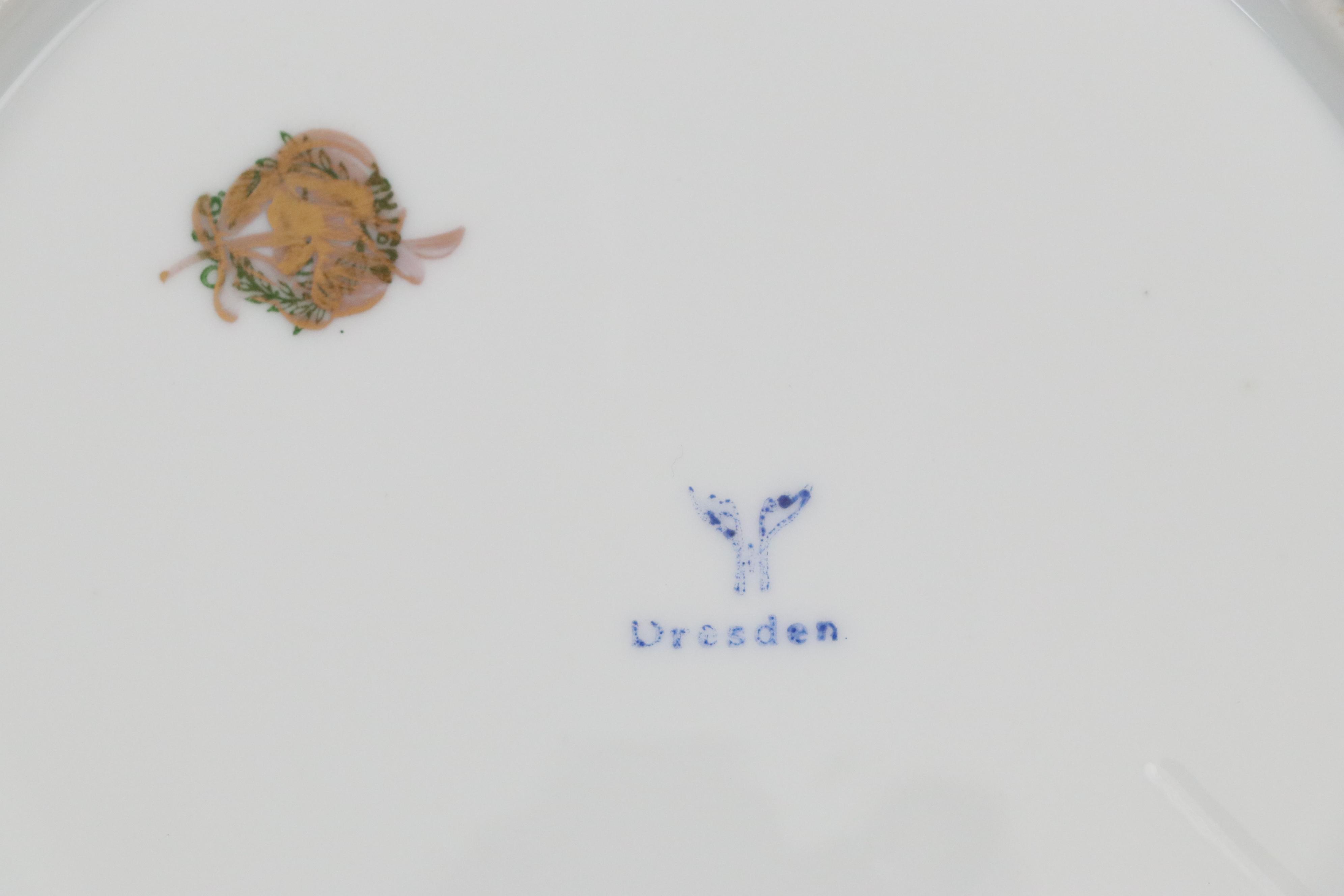 Franziska Hirsch with Schumann and Other Dresden Style Porcelain Tableware