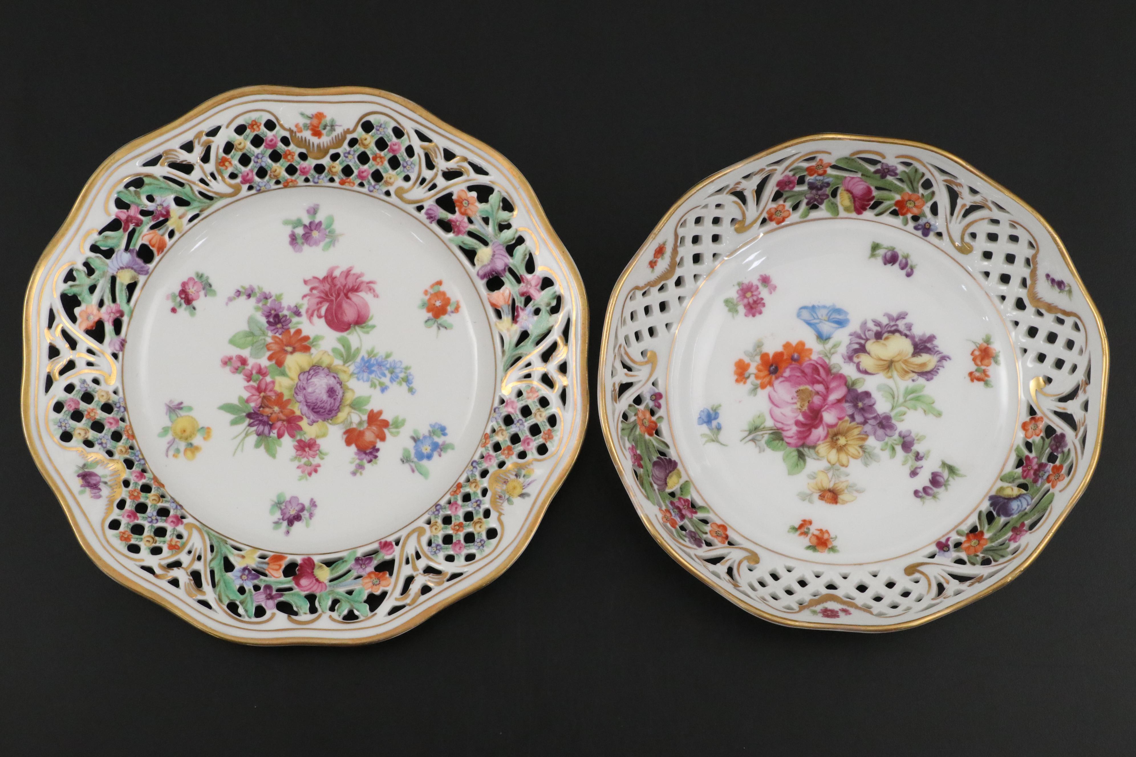 Franziska Hirsch with Schumann and Other Dresden Style Porcelain Tableware