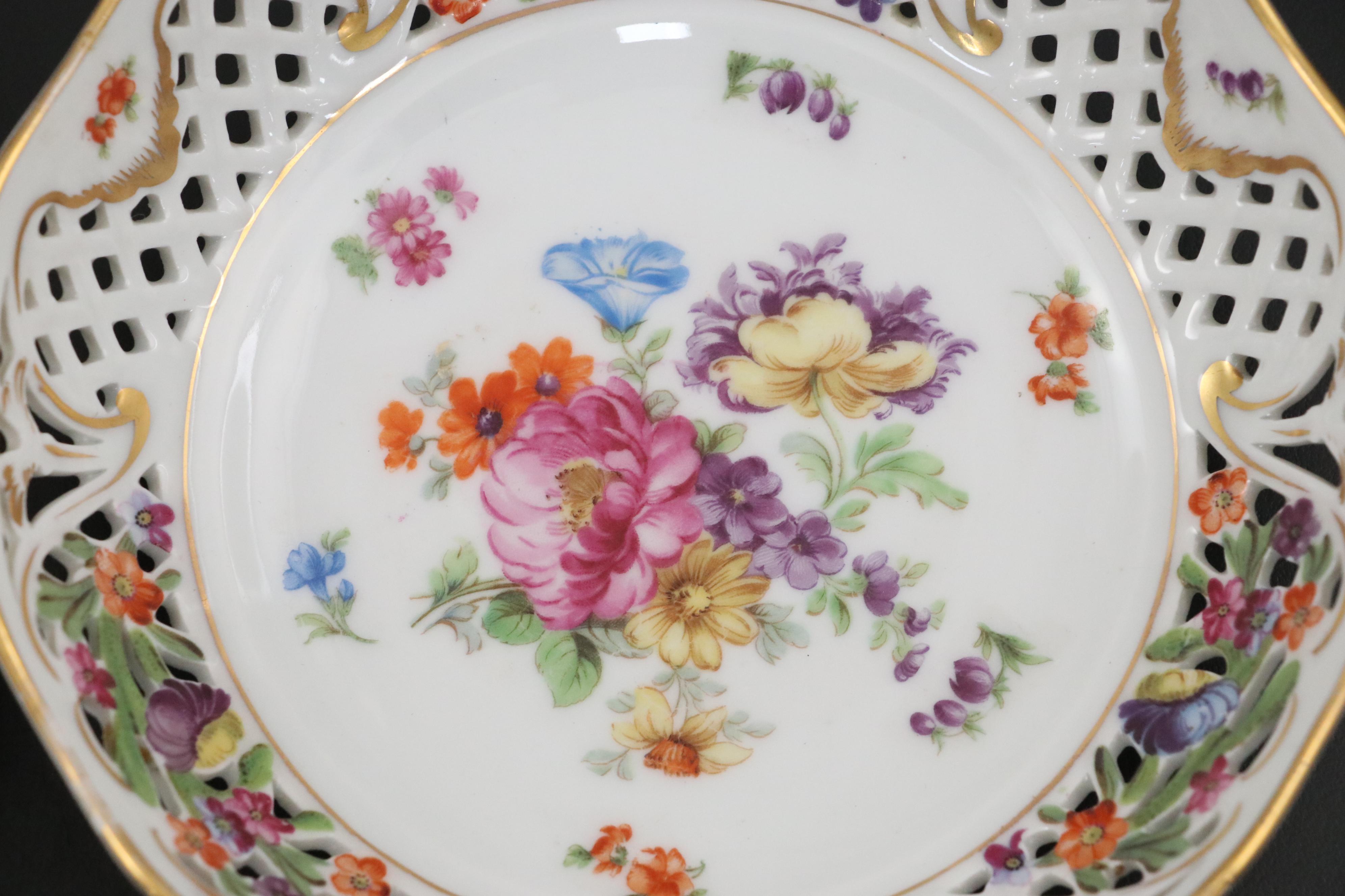 Franziska Hirsch with Schumann and Other Dresden Style Porcelain Tableware