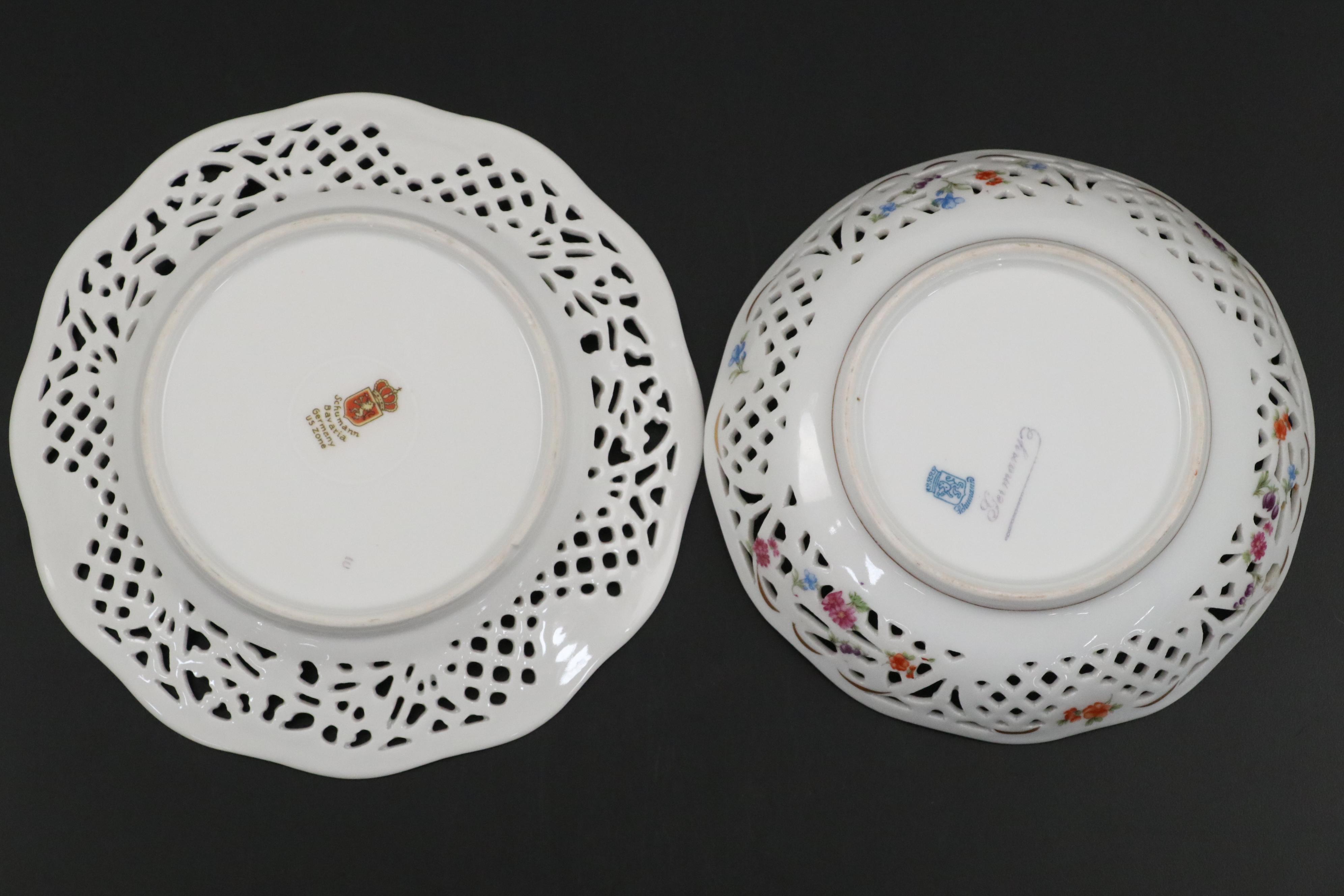 Franziska Hirsch with Schumann and Other Dresden Style Porcelain Tableware