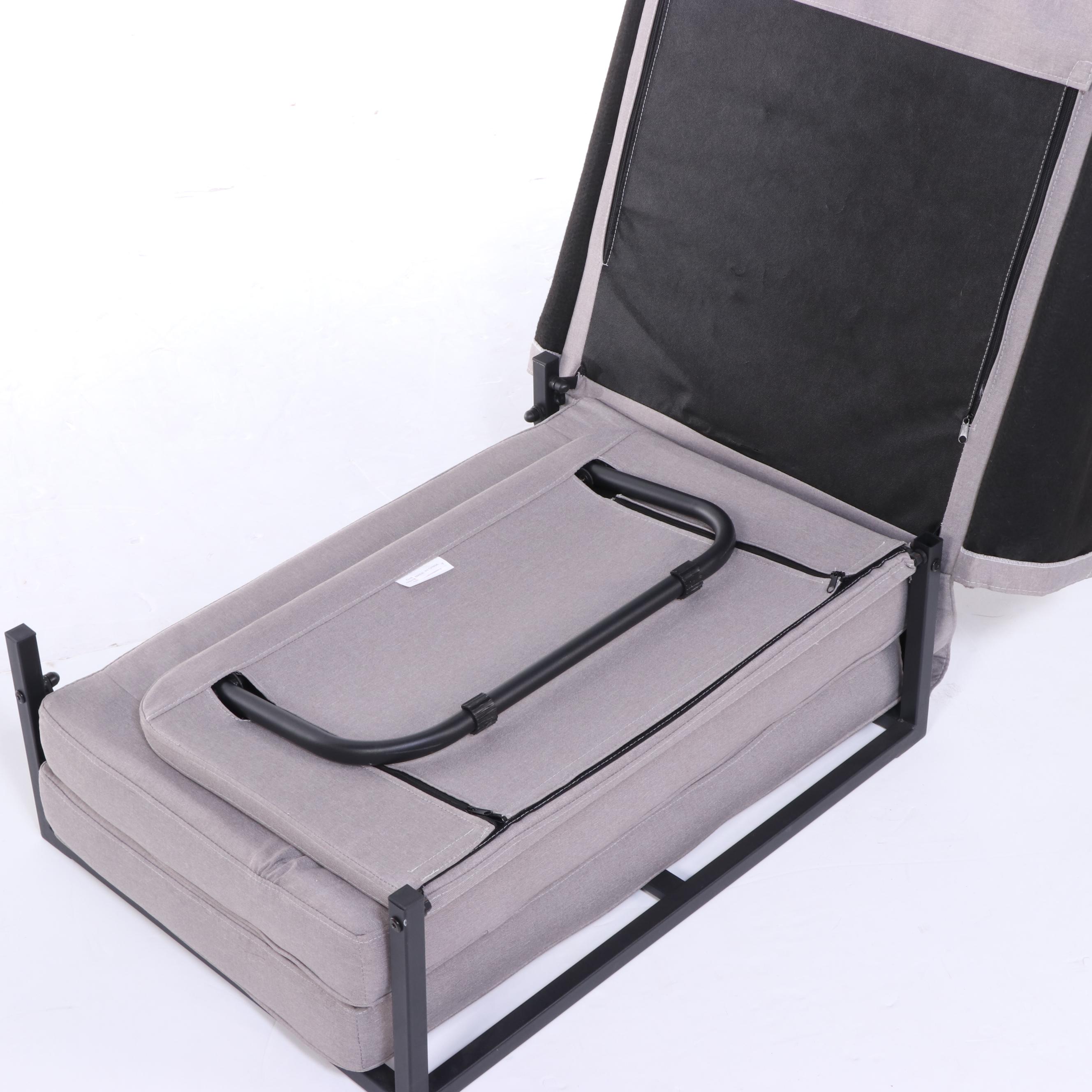 Contemporary Tufted Convertible Ottoman Lounge Chair