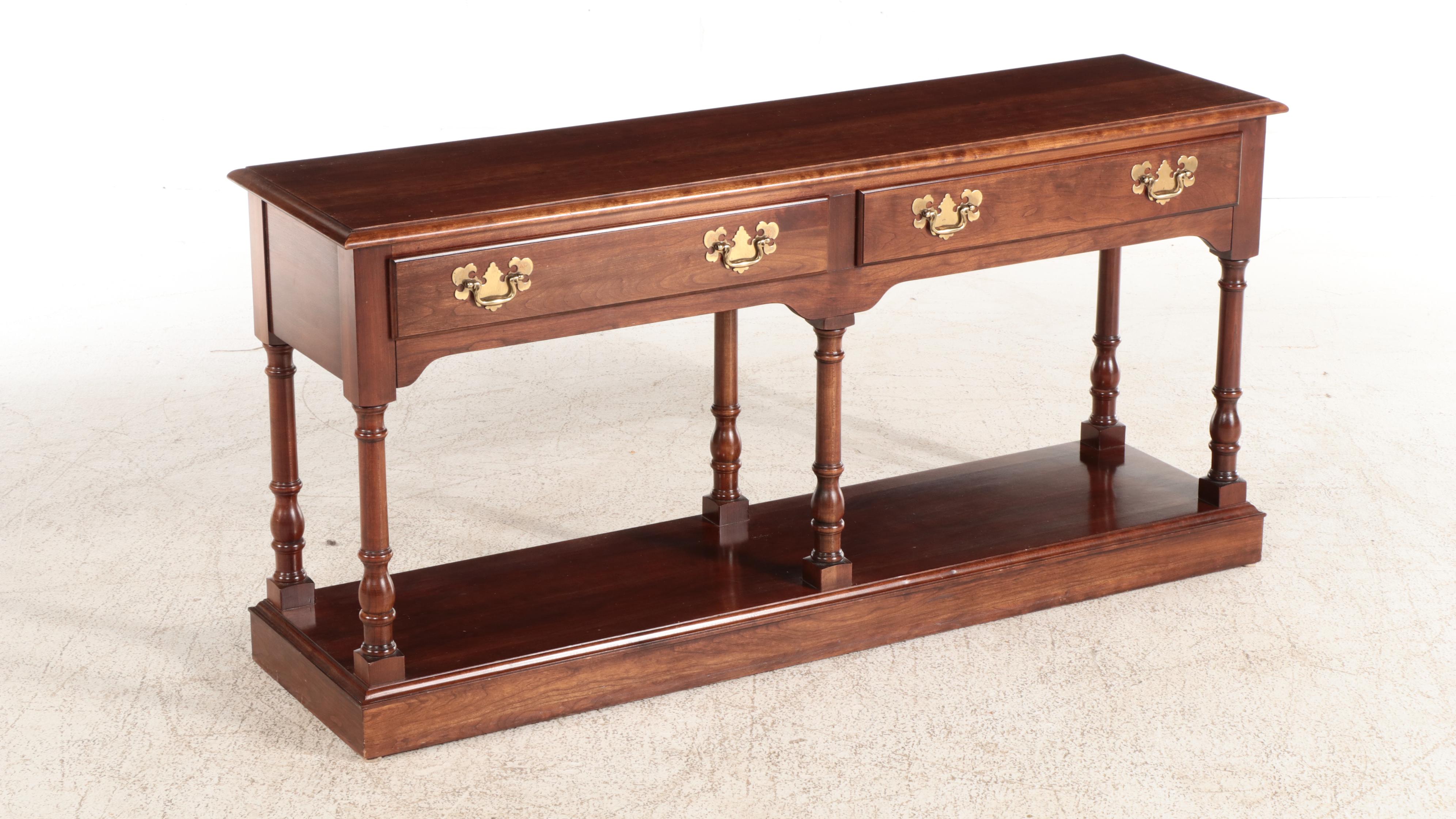 Pennsylvania House Federal Style Cherrywood Console Table, Late 20th Century