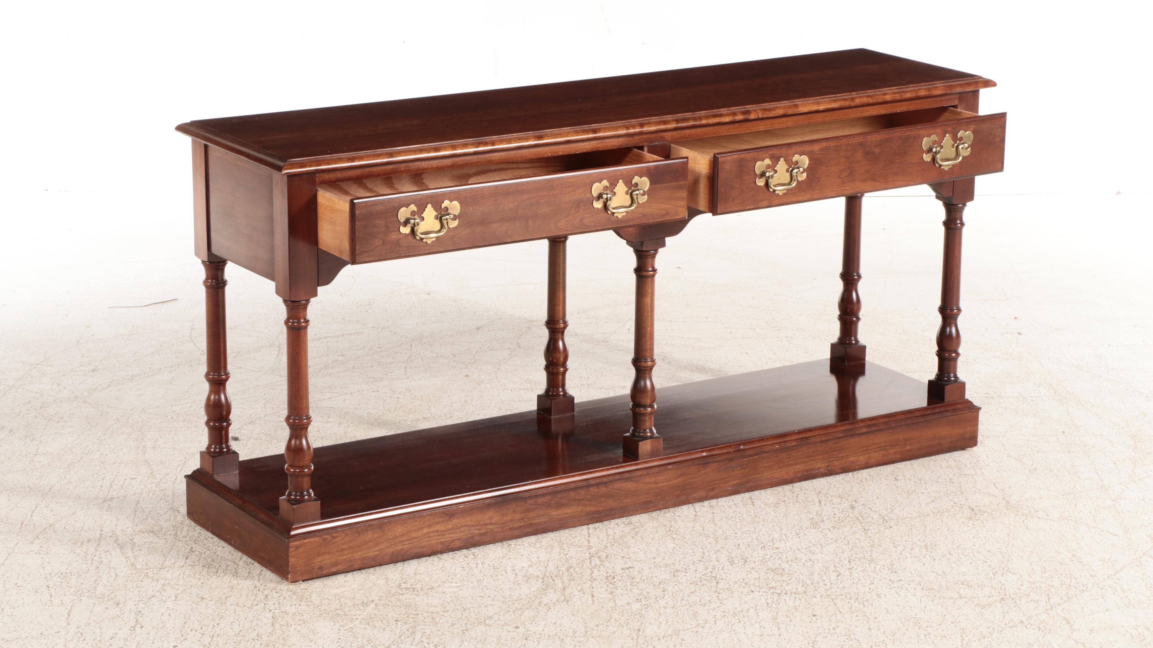 Pennsylvania House Federal Style Cherrywood Console Table, Late 20th Century