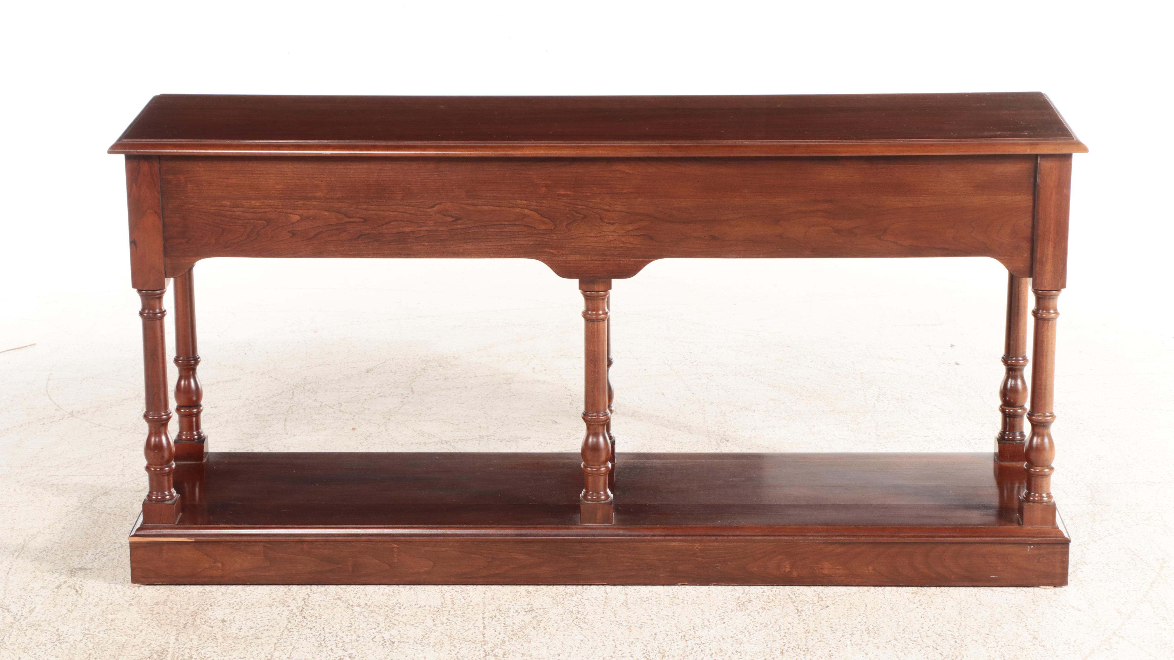 Pennsylvania House Federal Style Cherrywood Console Table, Late 20th Century