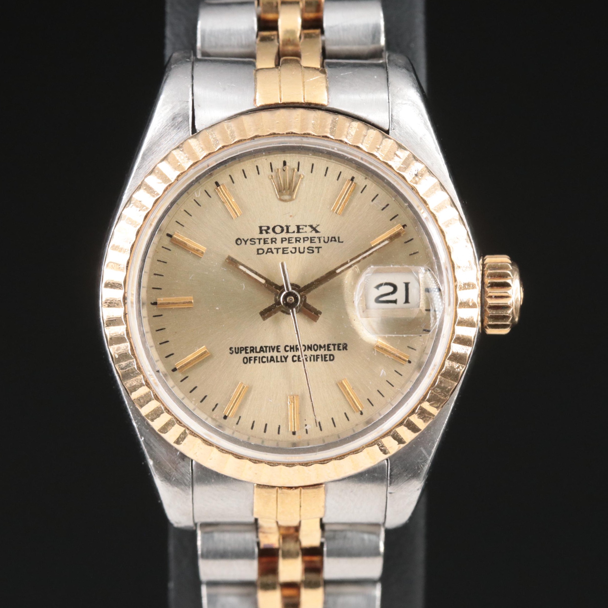 Rolex Datejust 18K Gold and Steel 26MM Jubilee Automatic Watch