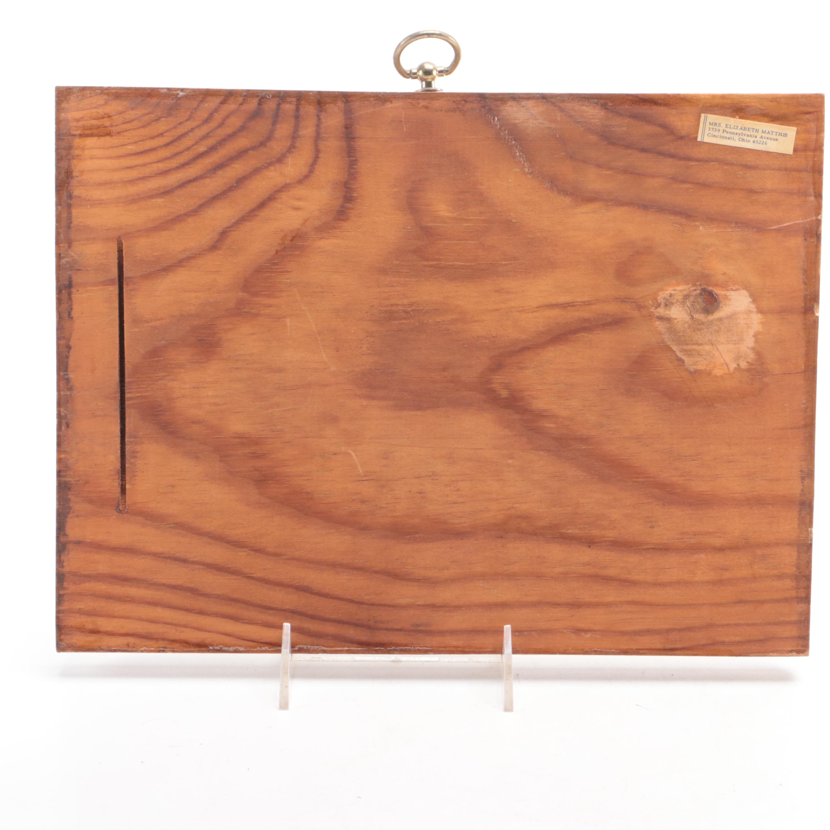 Crosley Field and Riverfront Stadium Lithograph Prints with Reds Plate