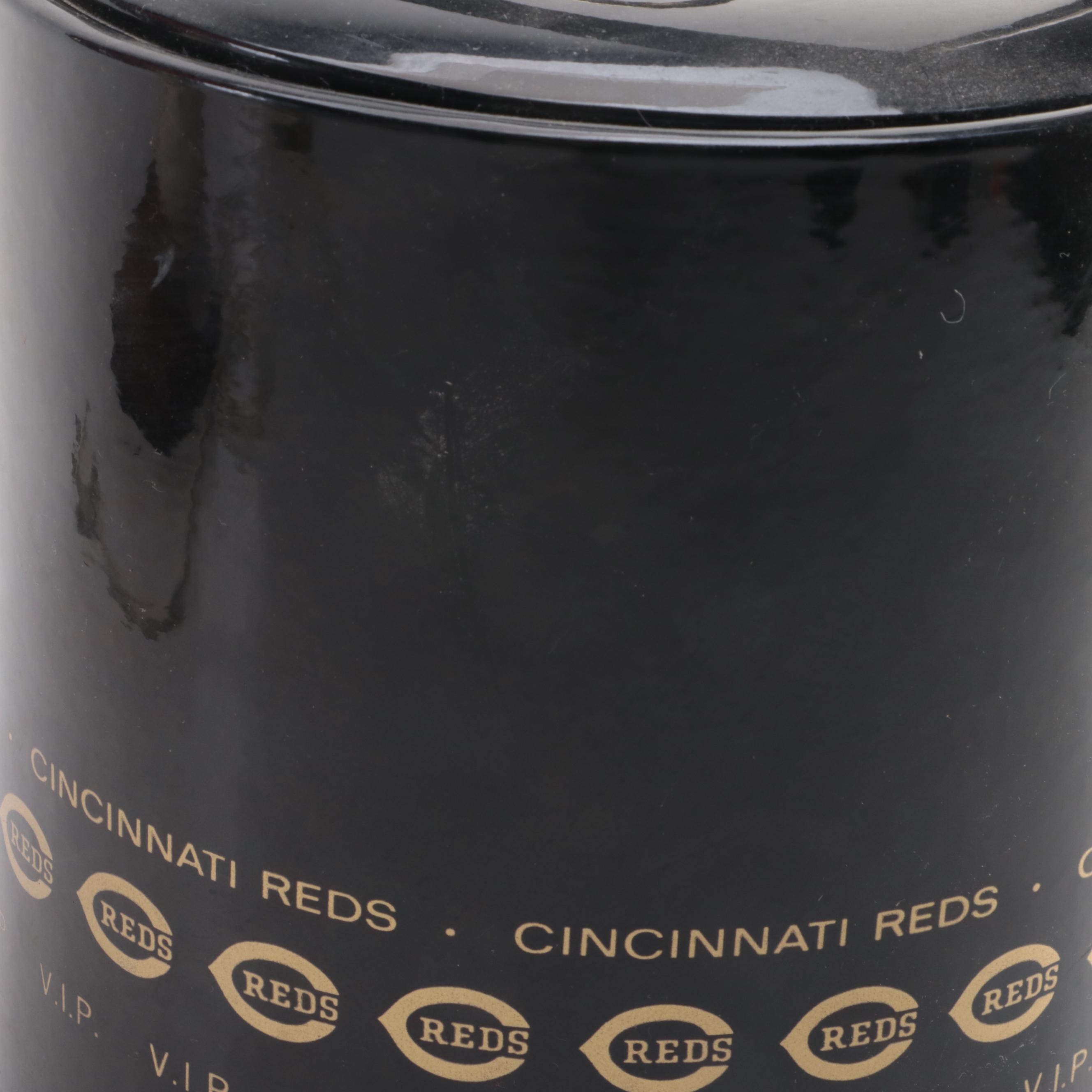 Cincinnati Reds Baseball Lamp with Media Guides, Helmets, and More