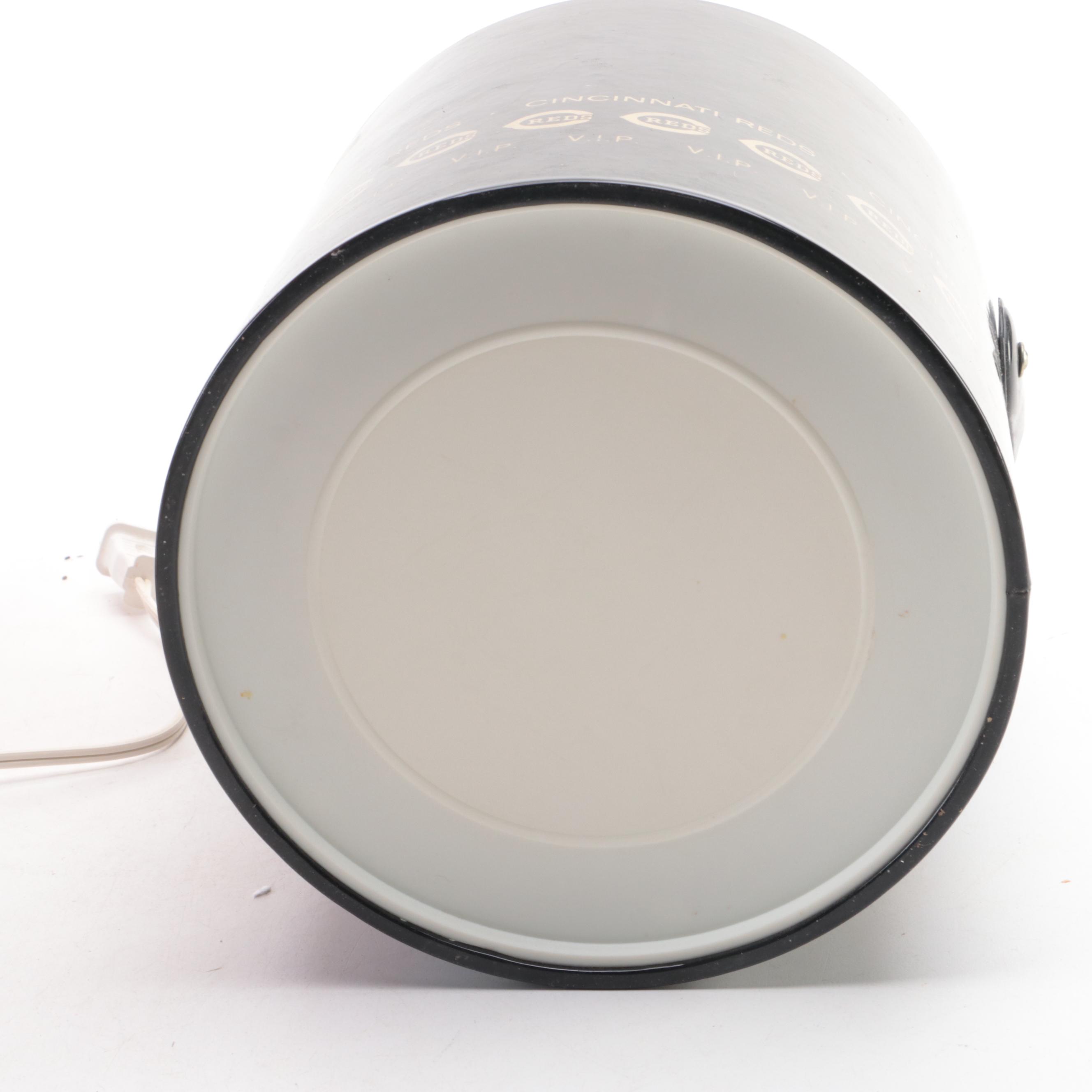 Cincinnati Reds Baseball Lamp with Media Guides, Helmets, and More