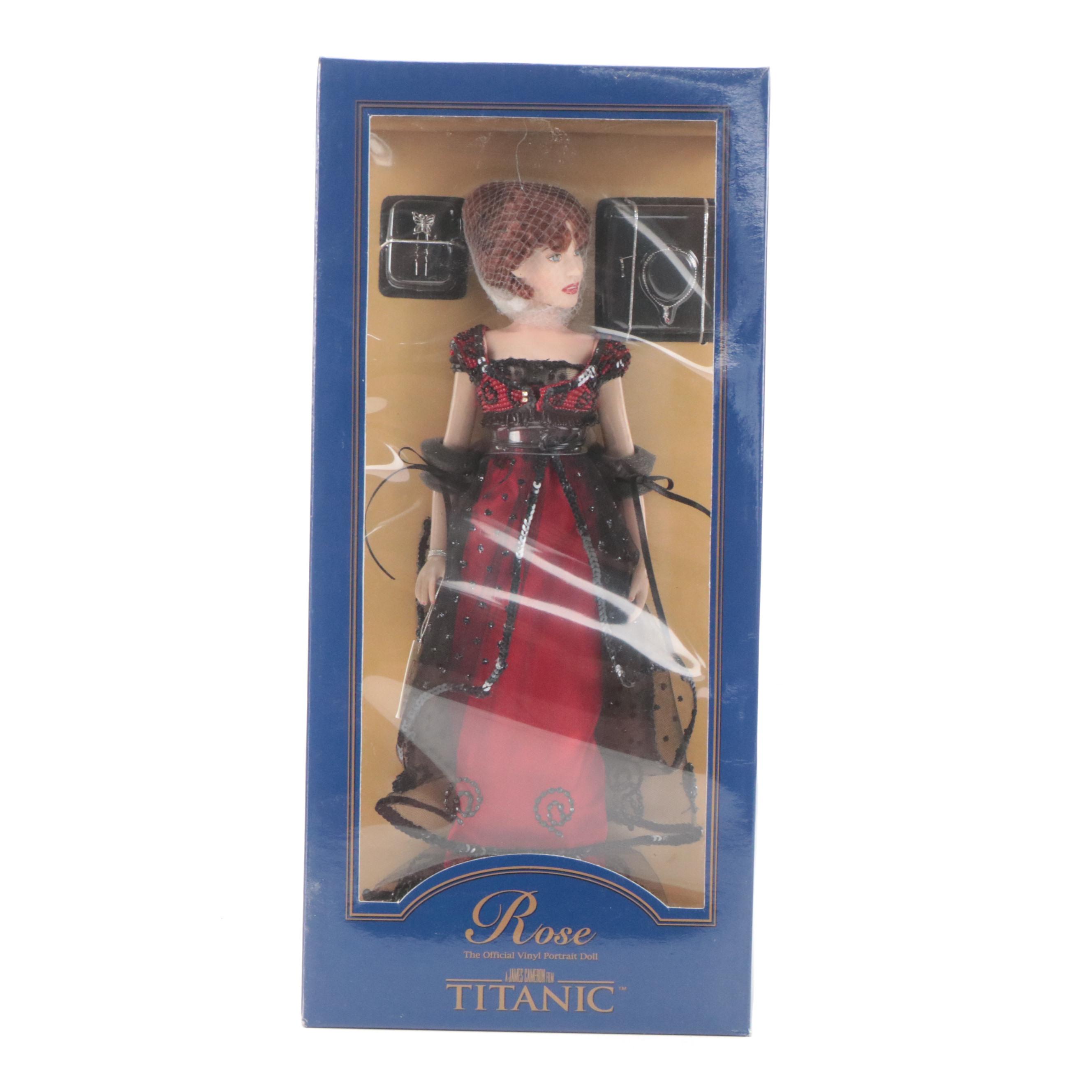 The Franklin Mint "Rose" Titanic Vinyl Portrait Doll with Outfit Collection