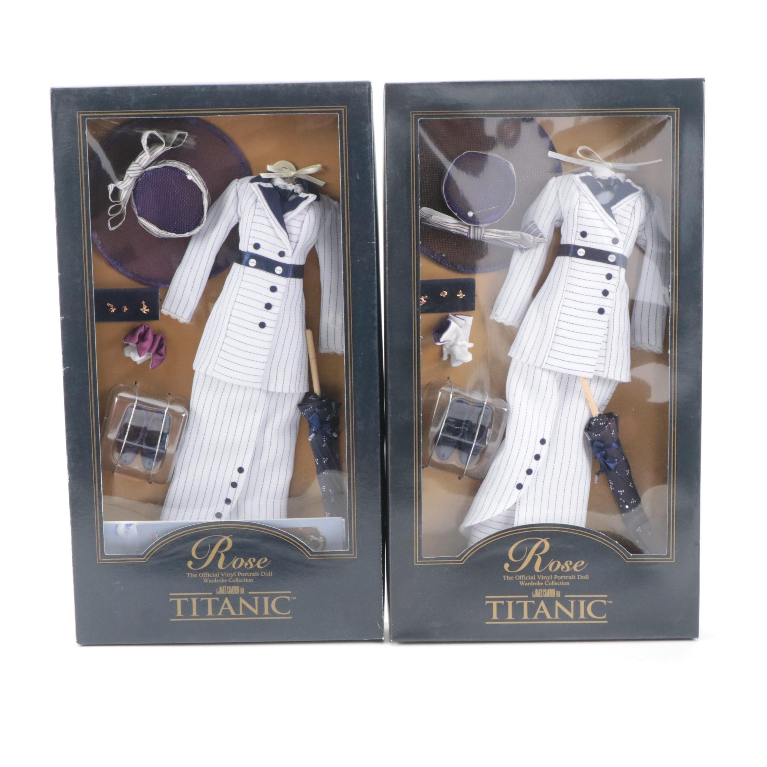 The Franklin Mint "Rose" Titanic Vinyl Portrait Doll with Outfit Collection