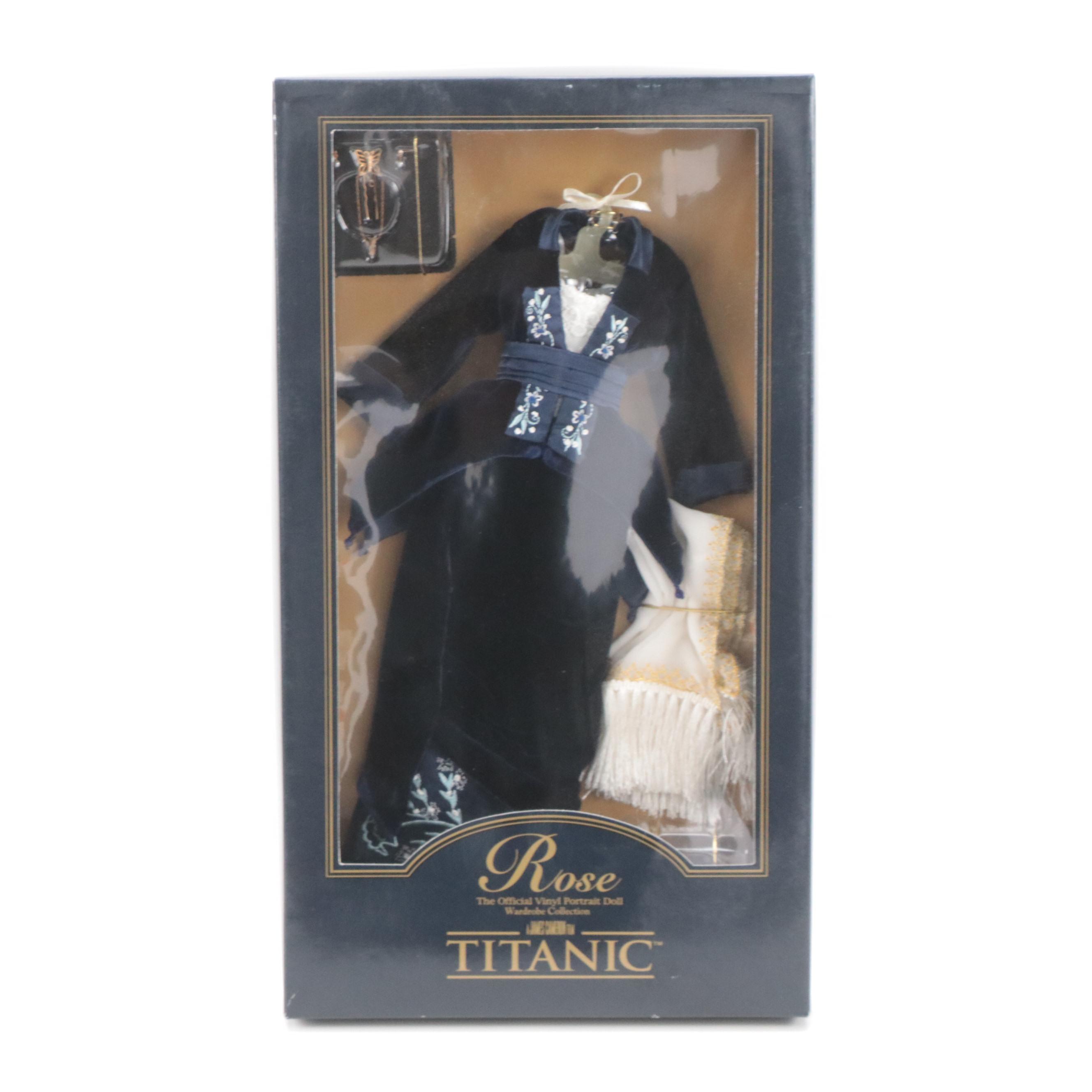 The Franklin Mint "Rose" Titanic Vinyl Portrait Doll with Outfit Collection