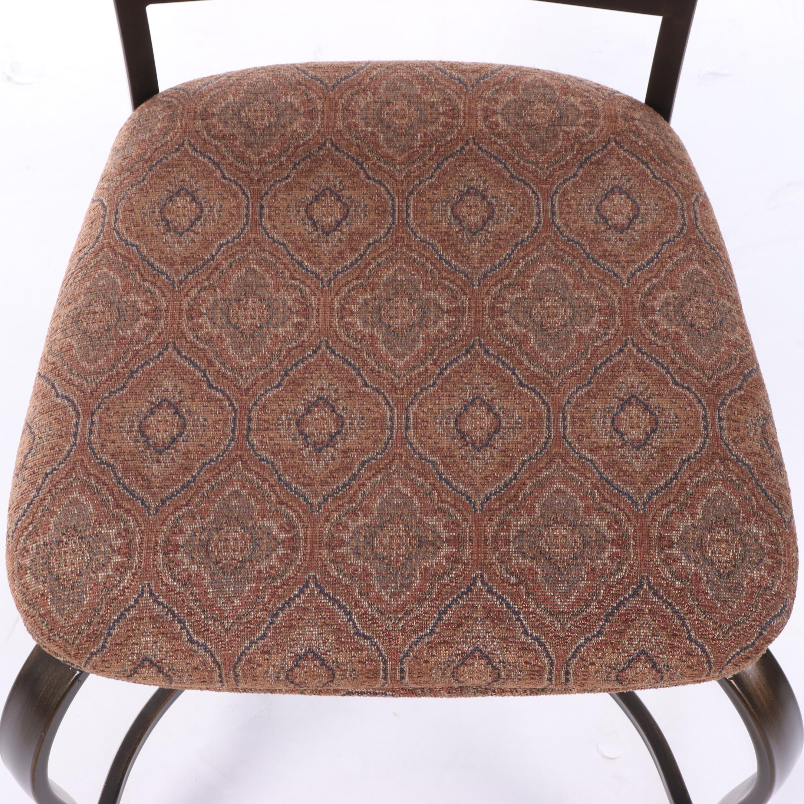 Ashley Furniture Metal, Wood and Glass Dining Table with Four Side Chairs