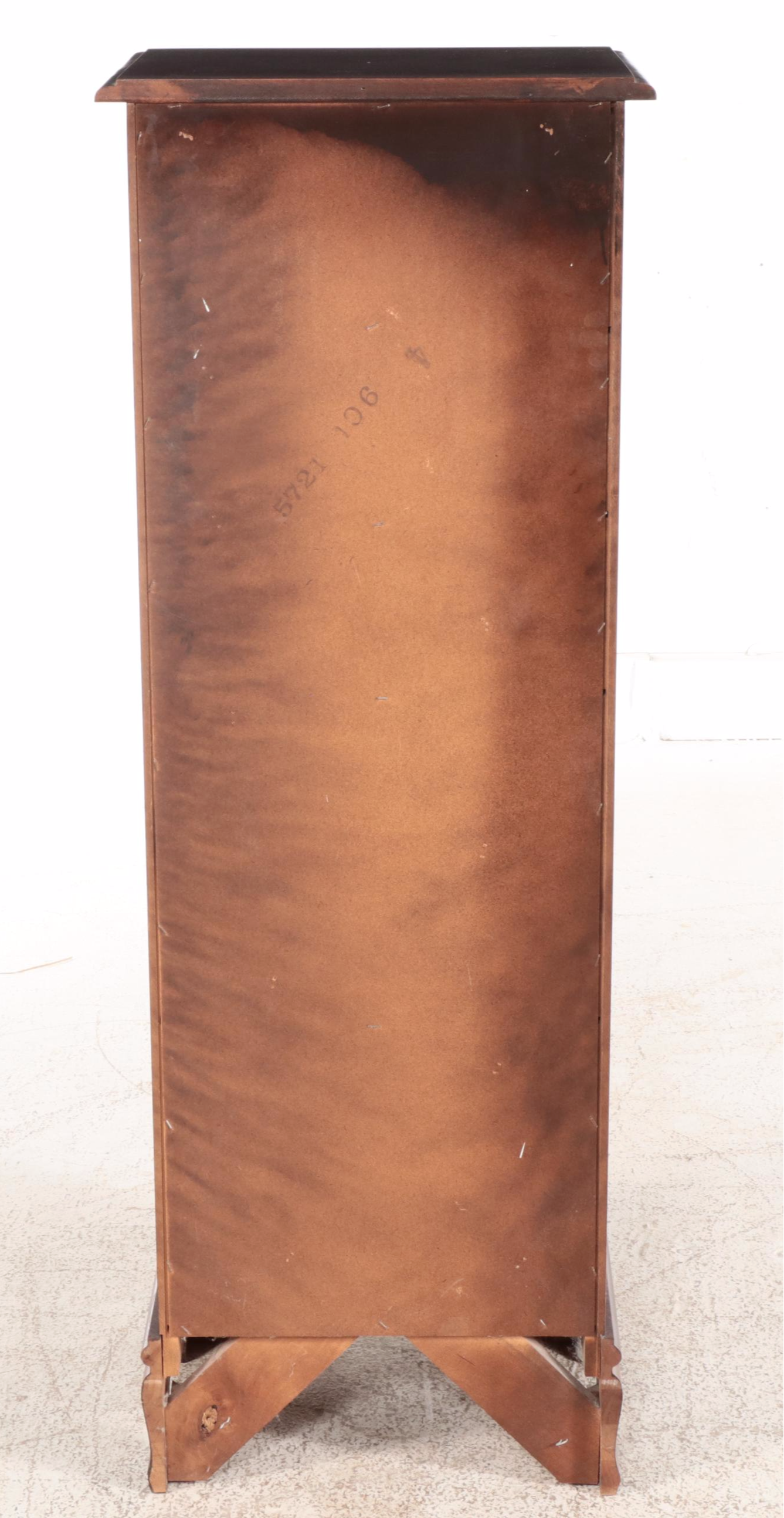 Chippendale Style Cherrywood Lingerie Chest Plus Bombay Co. Jewelry Armoire