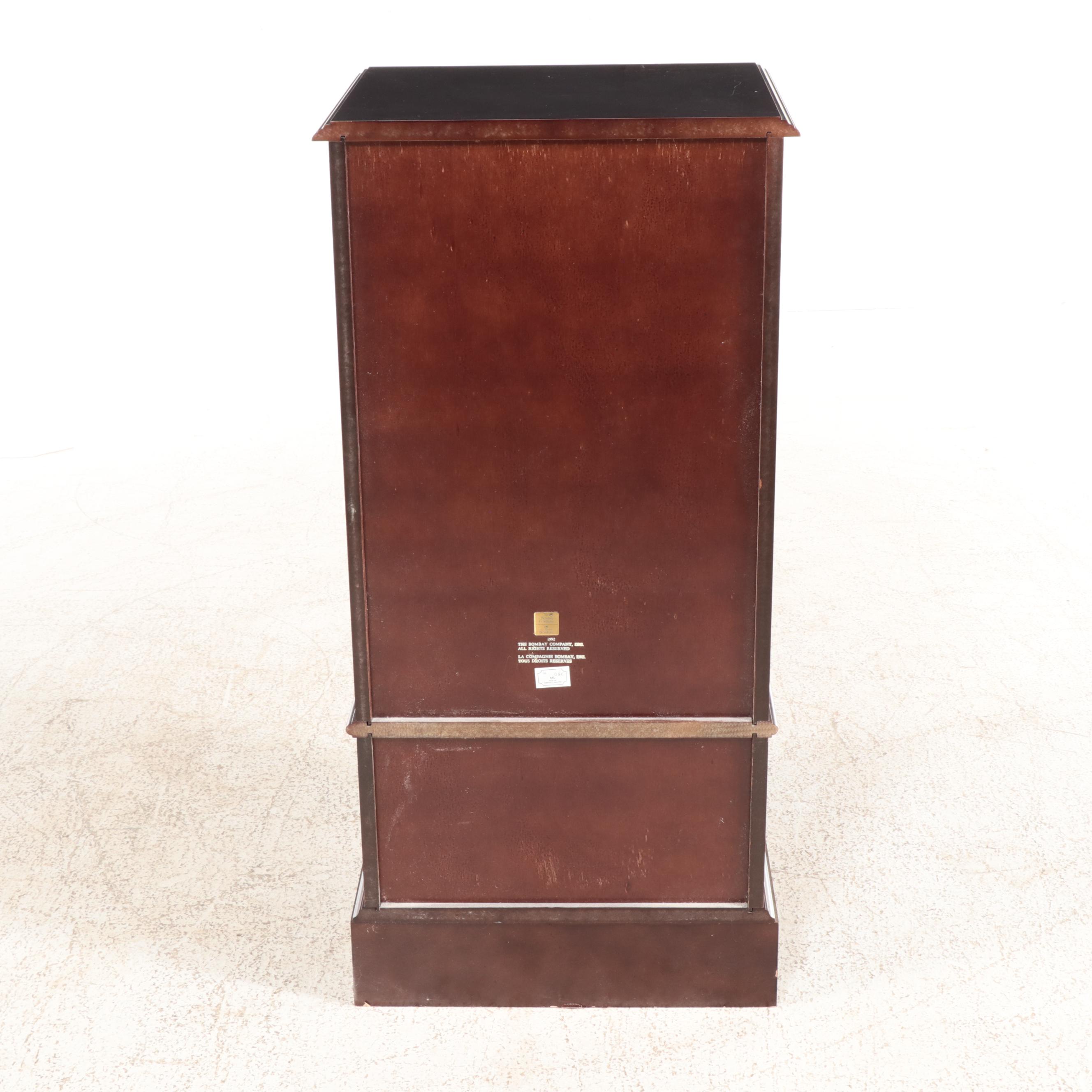 Chippendale Style Cherrywood Lingerie Chest Plus Bombay Co. Jewelry Armoire