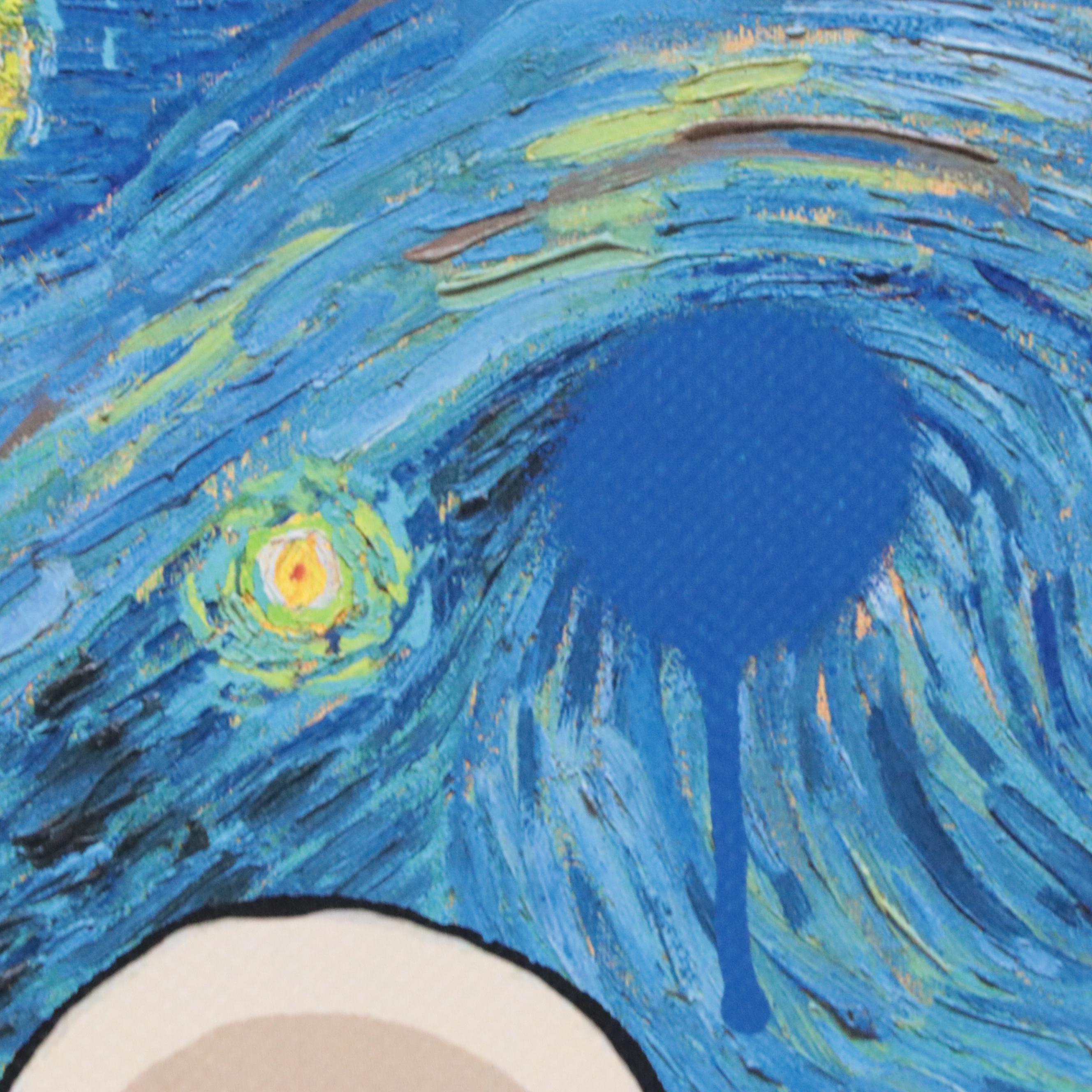 Death NYC Pop Art Graphic Print of Charlie Brown x Van Gogh, 2023