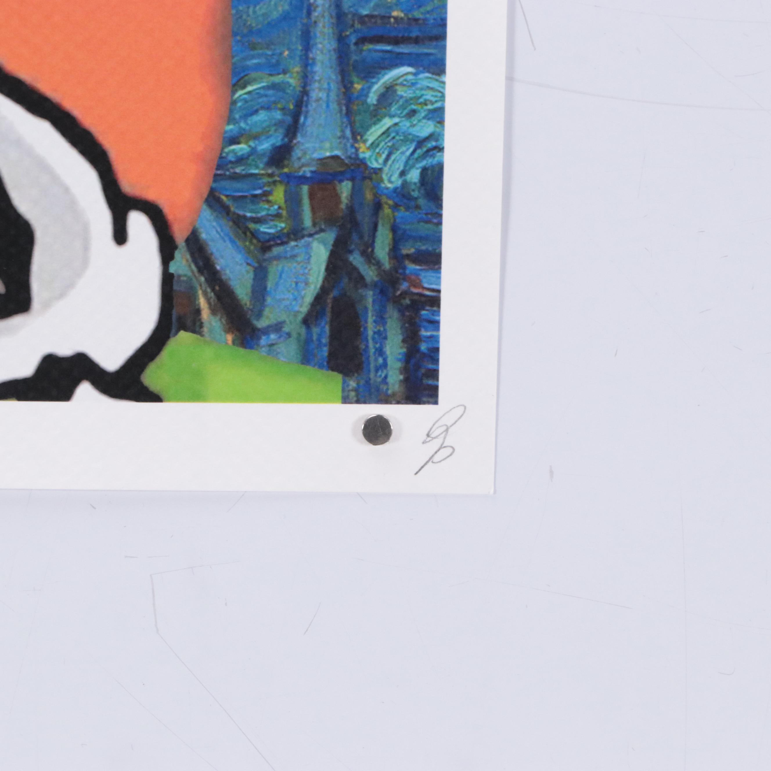 Death NYC Pop Art Graphic Print of Charlie Brown x Van Gogh, 2023