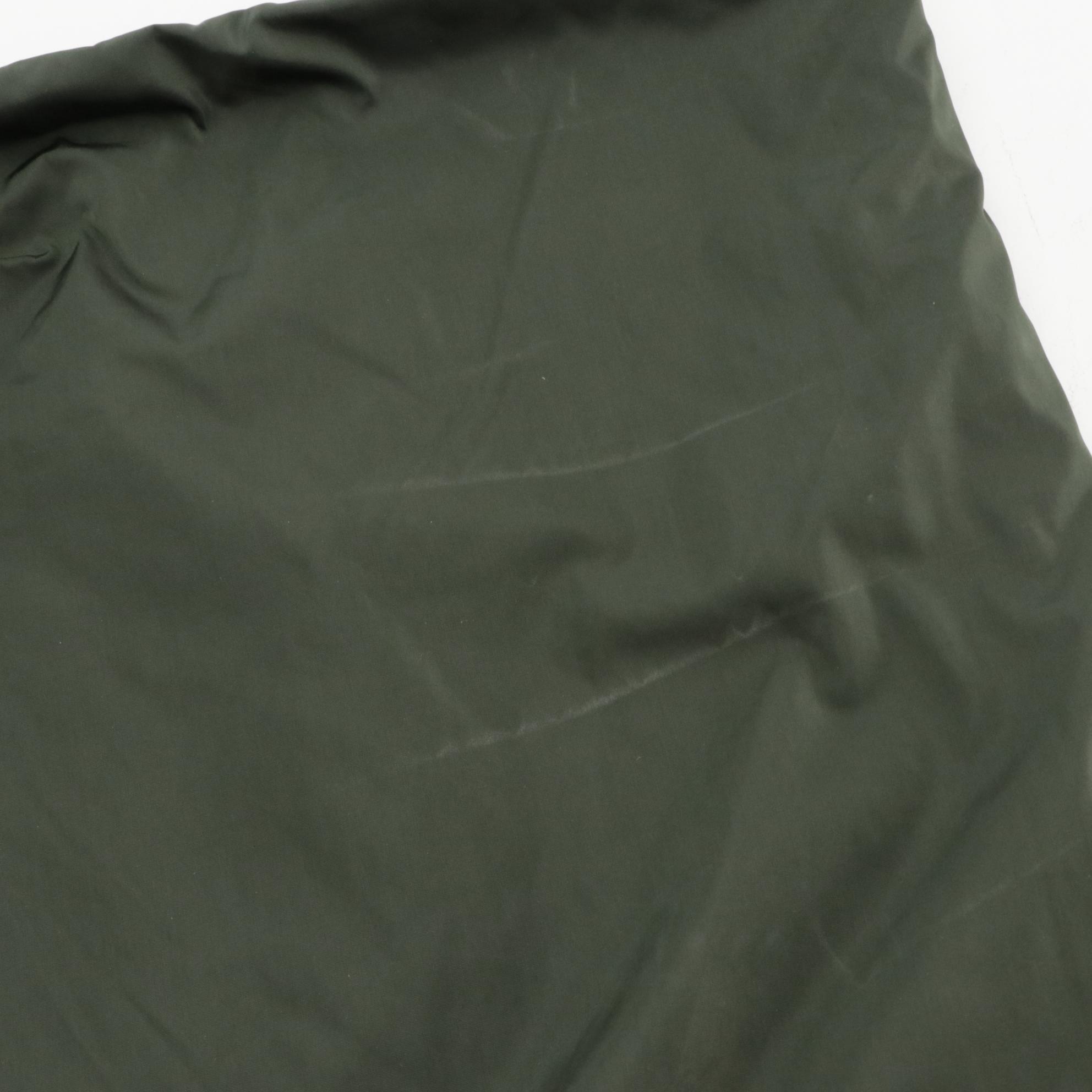 Prada Reversible Knit Scarf in Green Wool and Polyamide