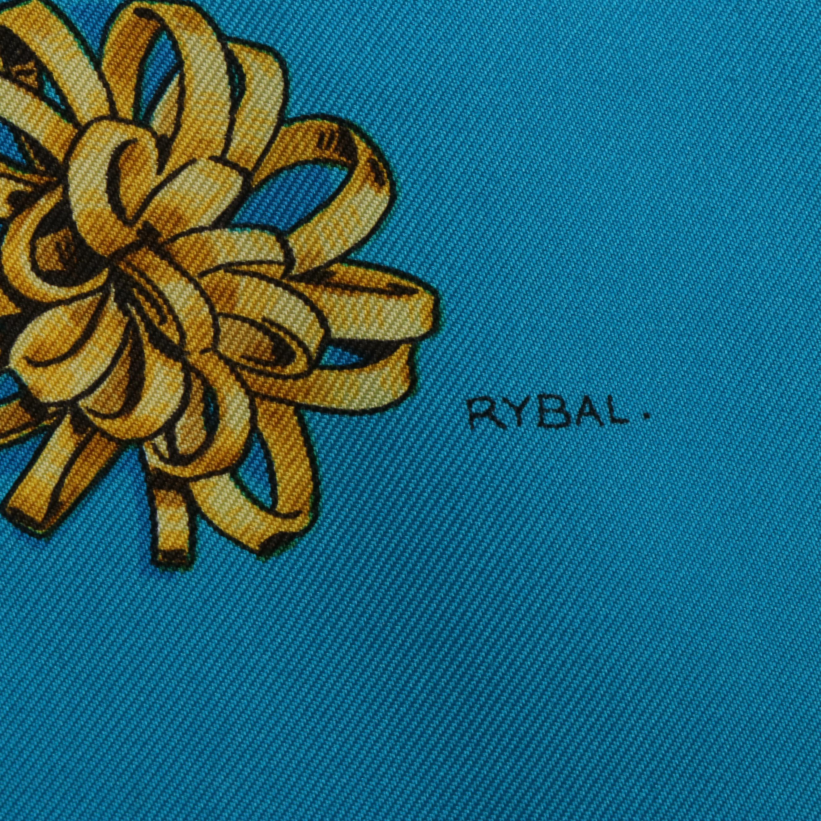 Hermès "Clips" Silk Twill Scarf 90