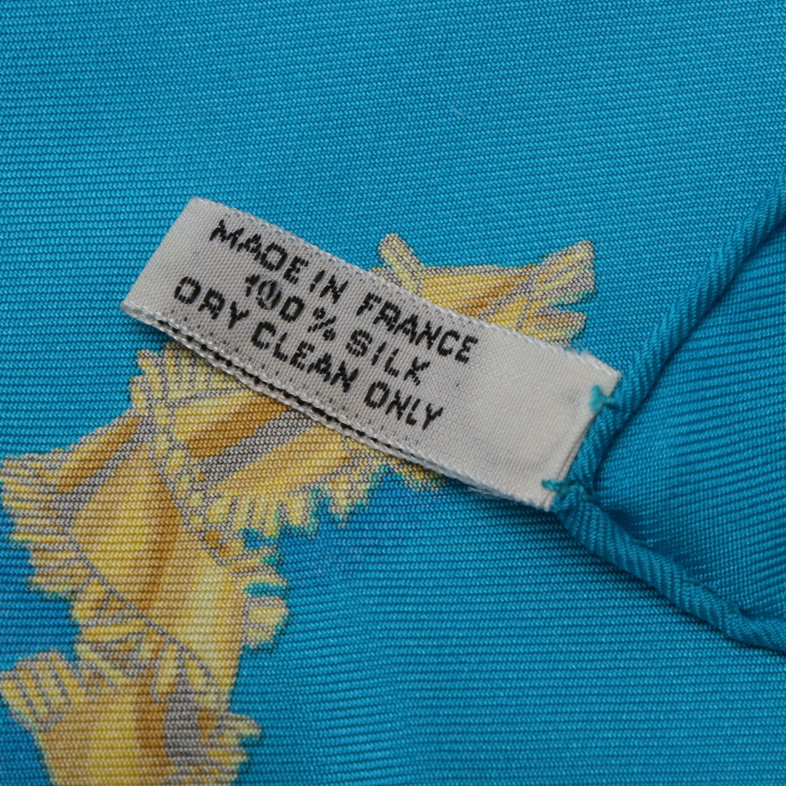 Hermès "Clips" Silk Twill Scarf 90