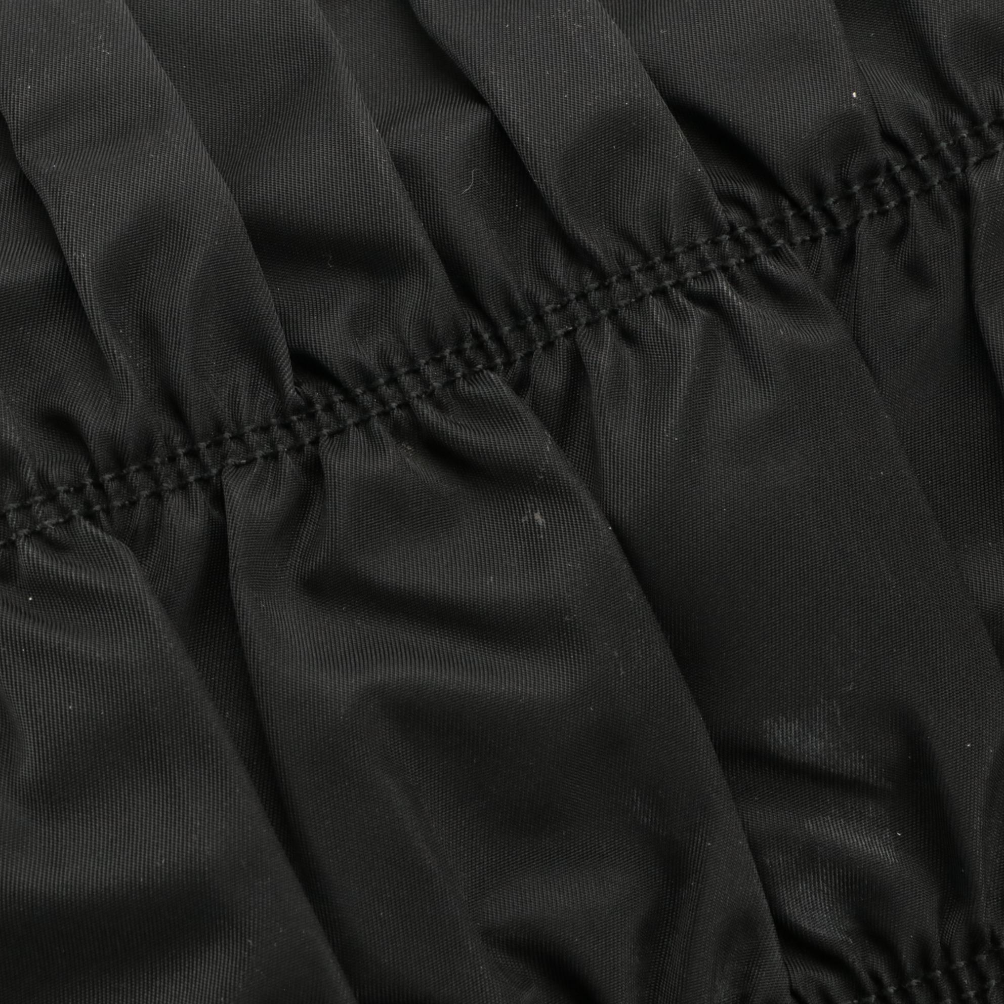 Prada Top Handle Tote in Black Tessuto Gauffré Nylon and Nappa Leather