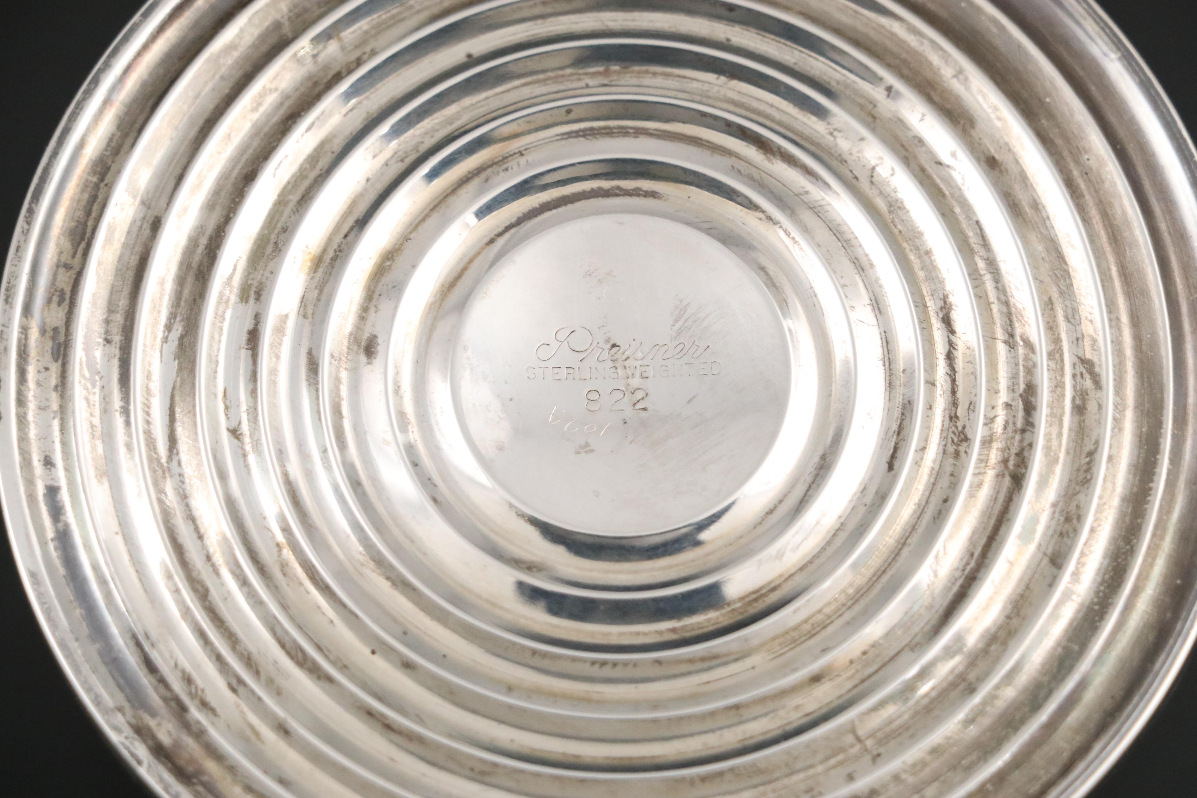 Sterling Silver Candle Holders, Shakers, Spoon with Other Coin Silver Spoons