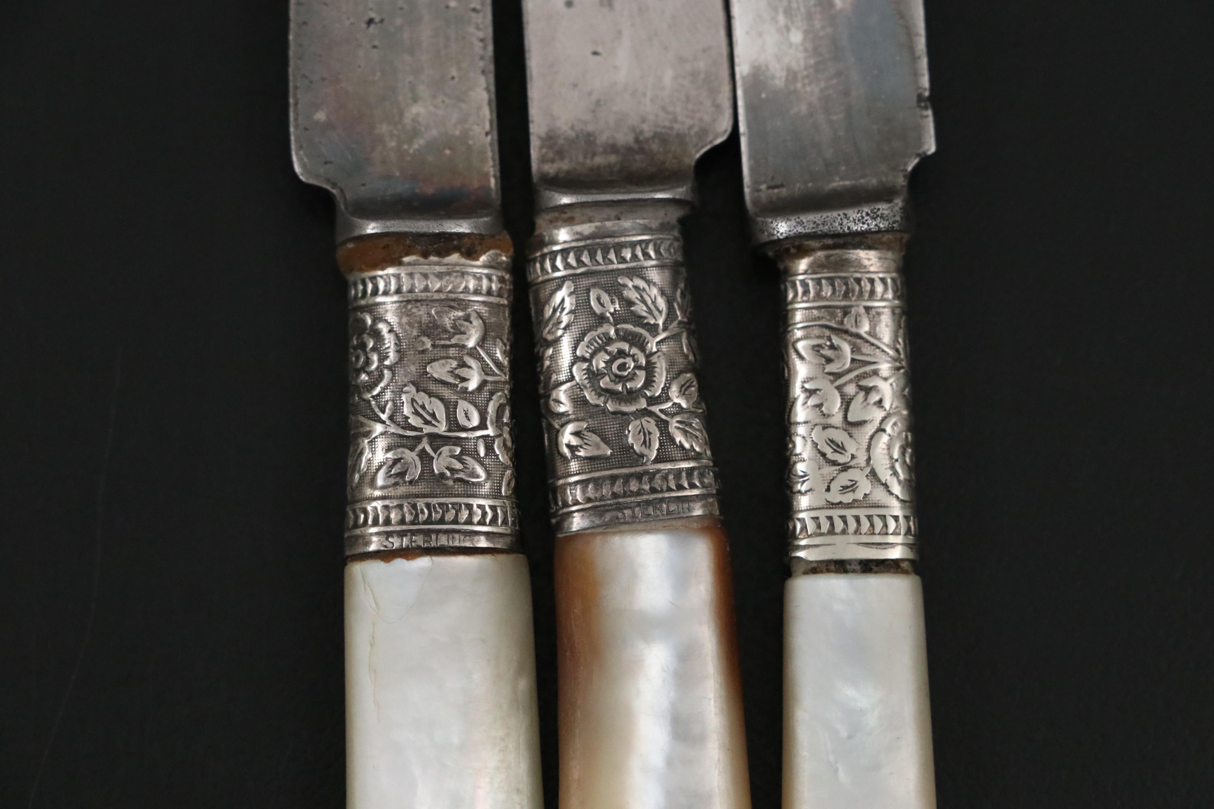 Sterling Silver Candle Holders, Shakers, Spoon with Other Coin Silver Spoons