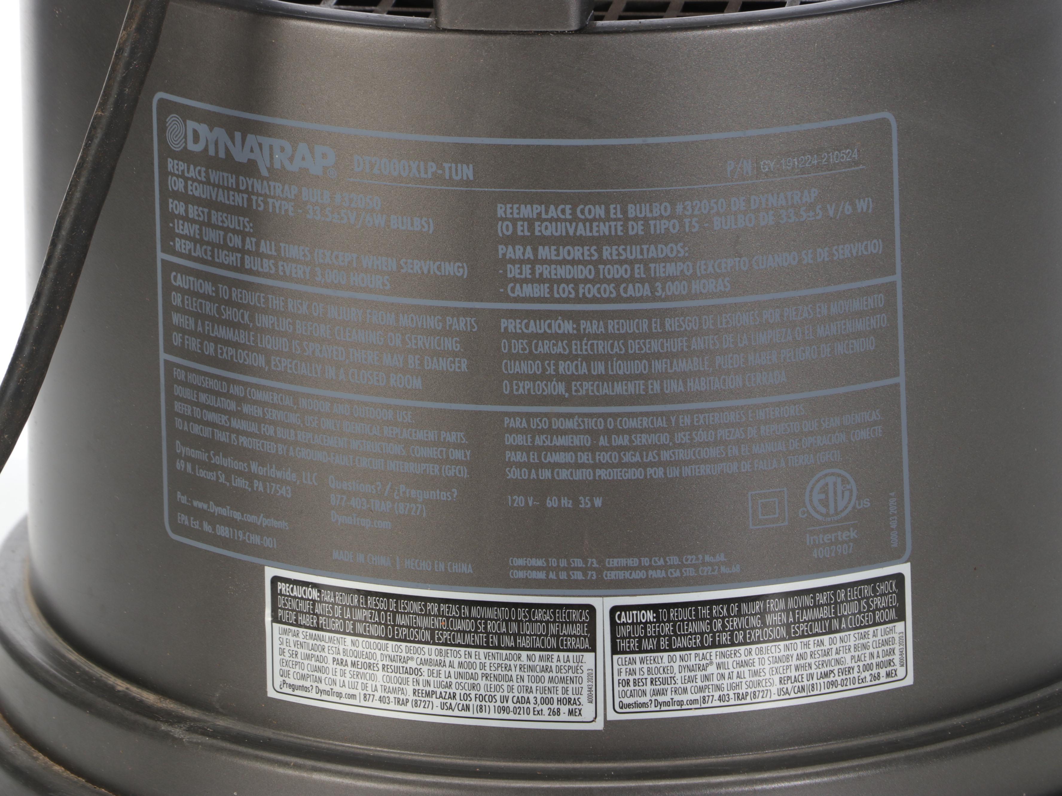 DynaTrap XL Mosquito and Other Insect Trap