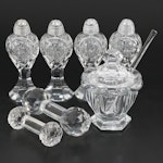 Baccarat Crystal Honey Pot with Glass Shakers and More Table Accessories