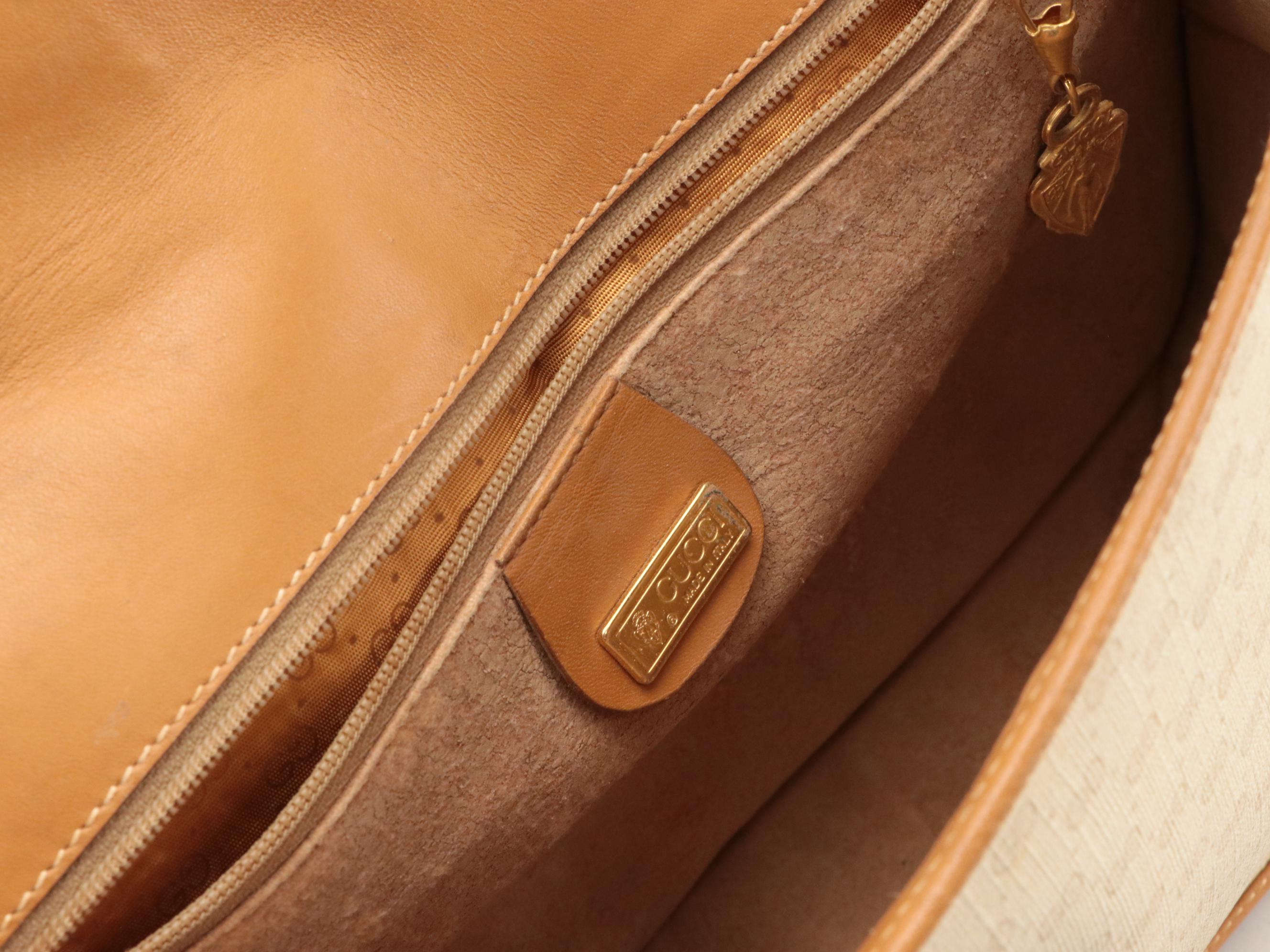 Gucci Micro GG Supreme Canvas Web Stripe Front-Flap Crossbody Bag