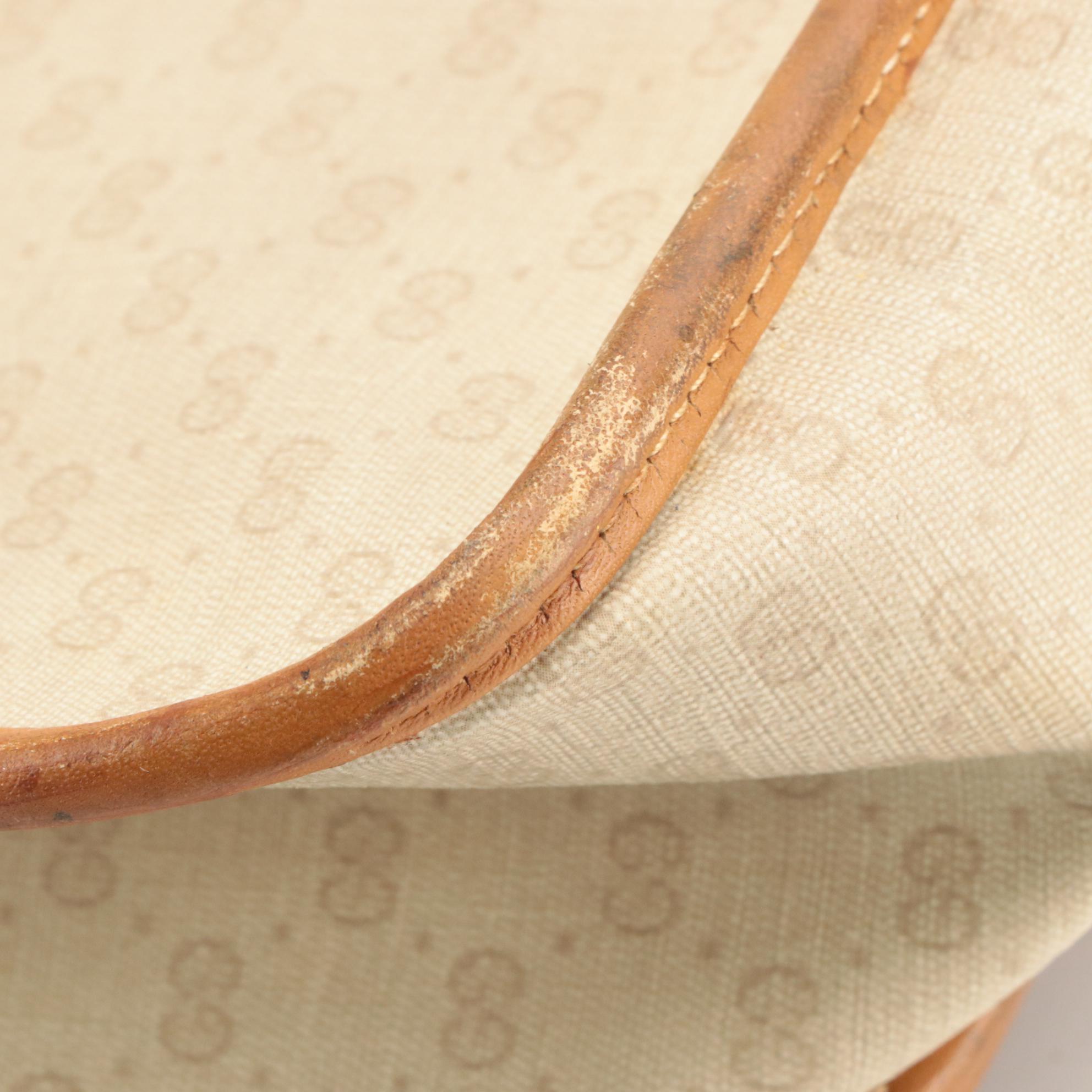 Gucci Micro GG Supreme Canvas Web Stripe Front-Flap Crossbody Bag