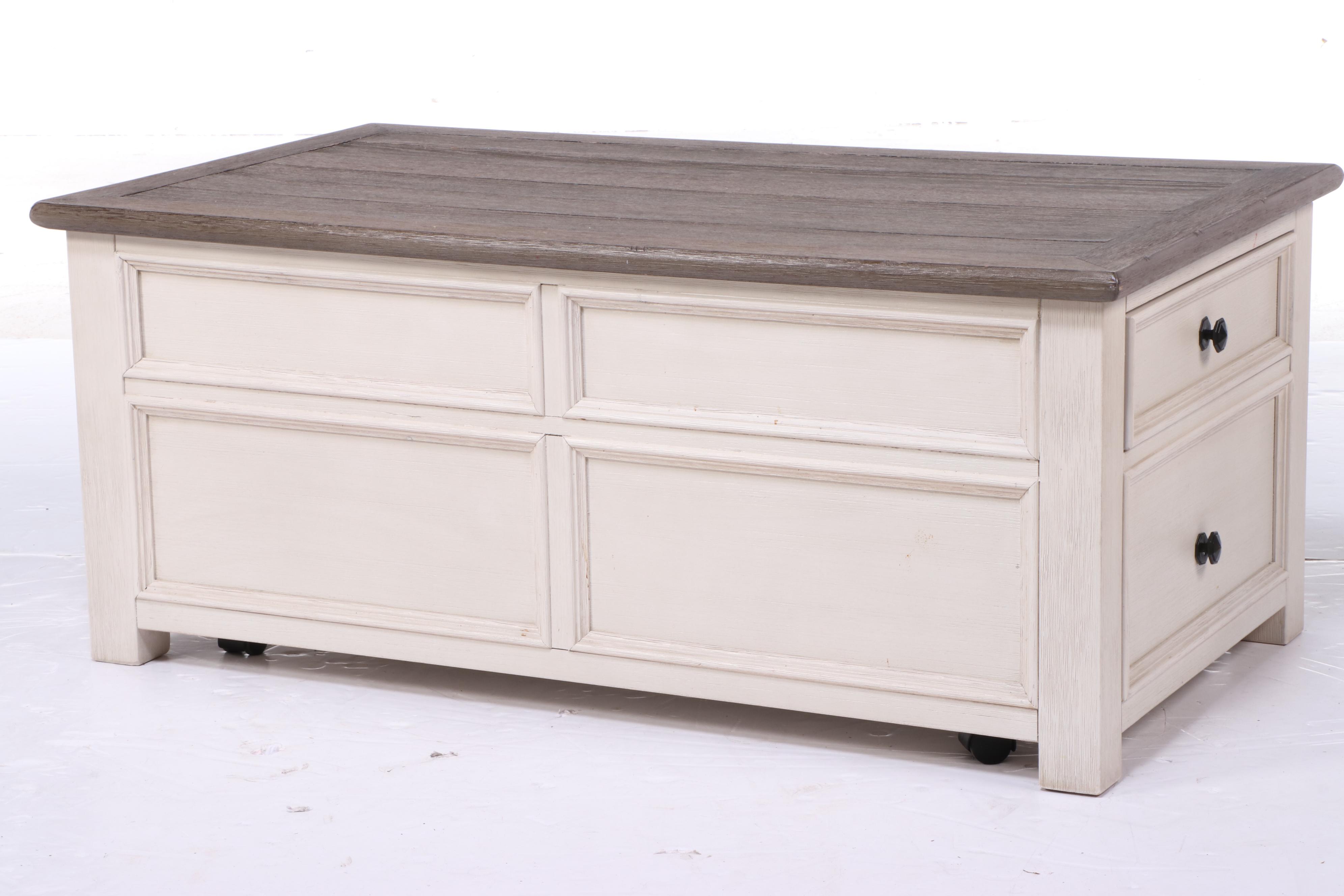 Ashley Furniture "Bolanburg" Farmhouse Style Lift-Top Coffee Table