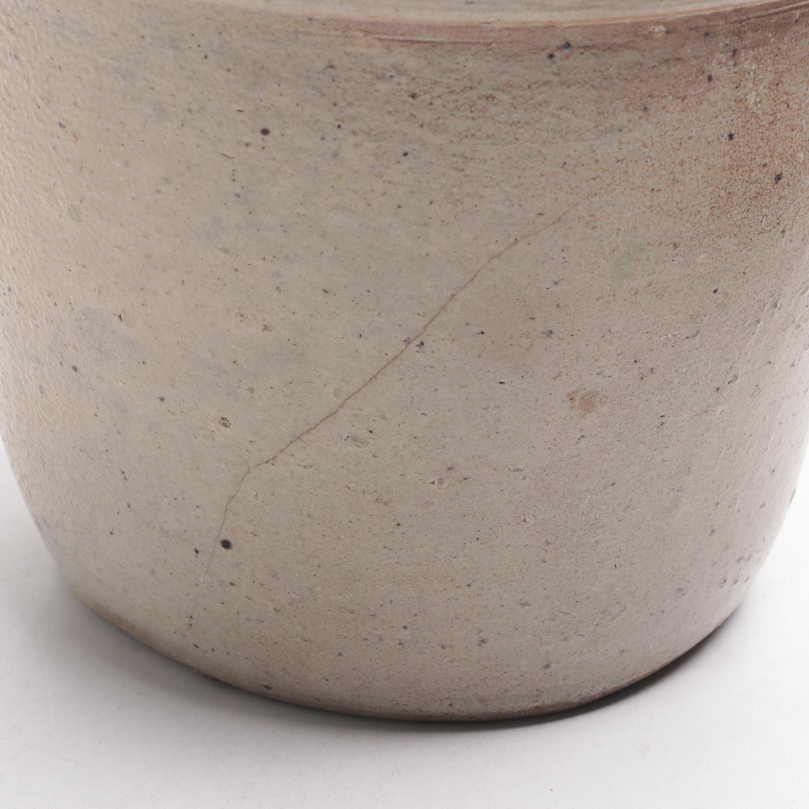 Brownware with Other Stoneware Bowls and Planter, 20th Century