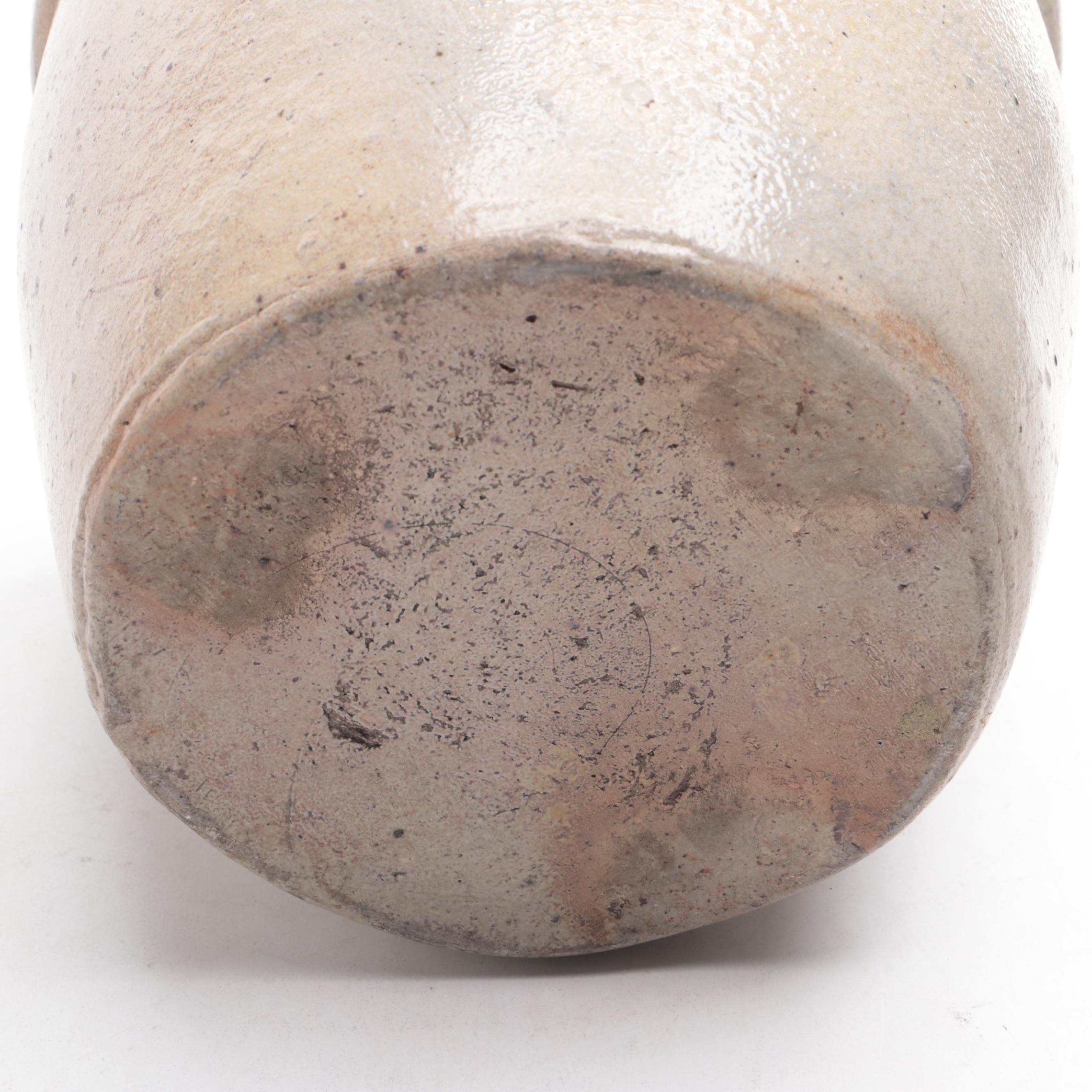 Brownware with Other Stoneware Bowls and Planter, 20th Century