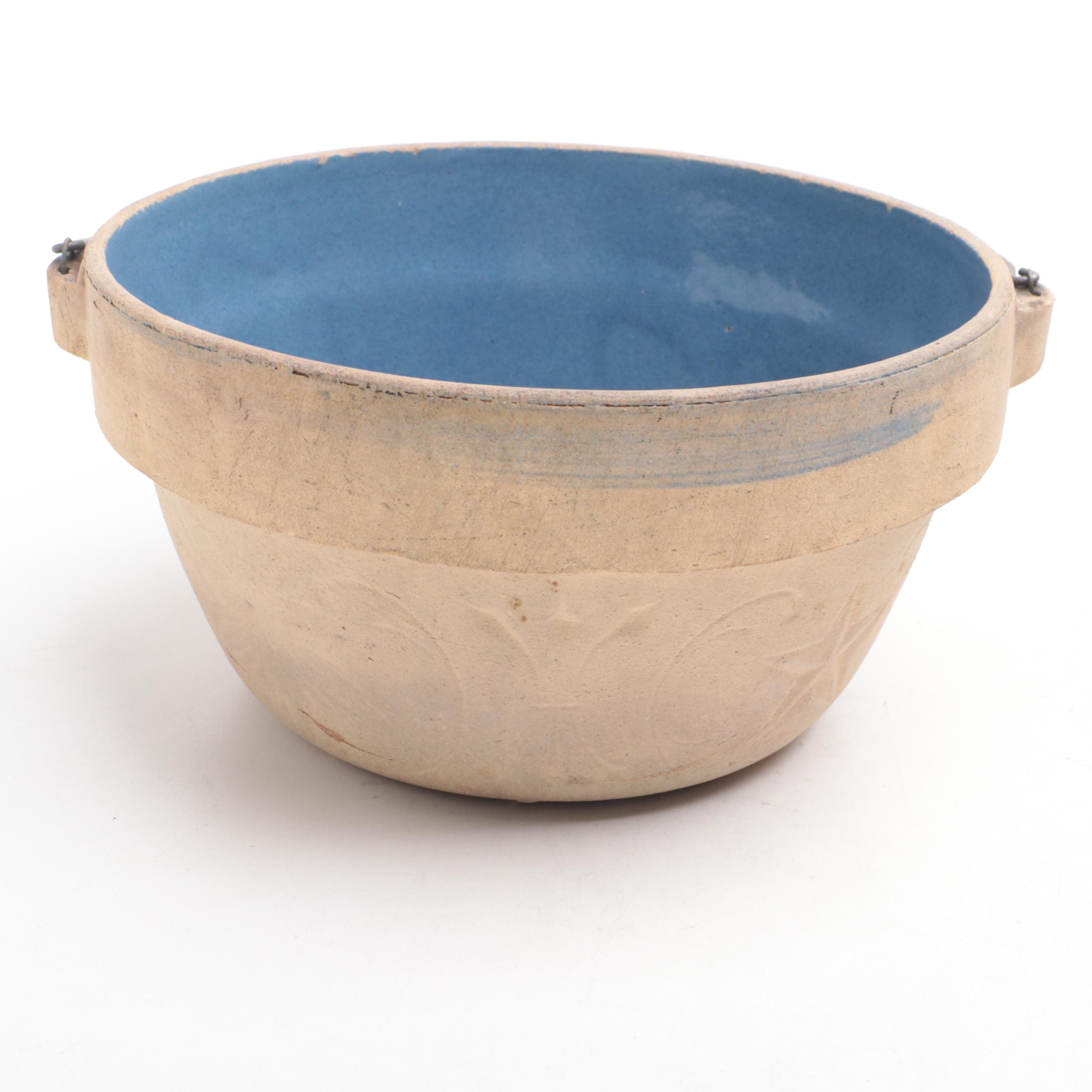 Brownware with Other Stoneware Bowls and Planter, 20th Century