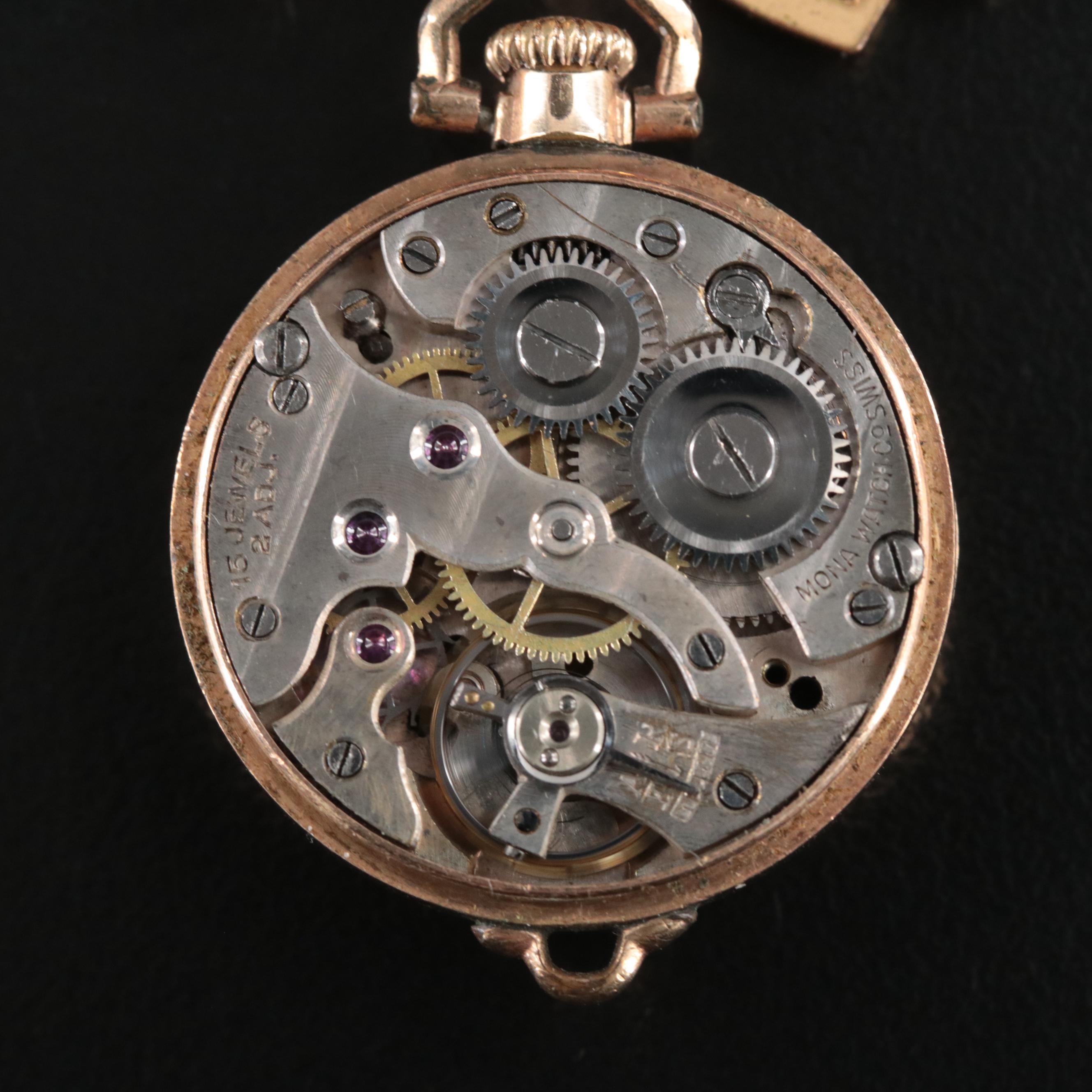 Antique Swiss Nurse Watch Pin