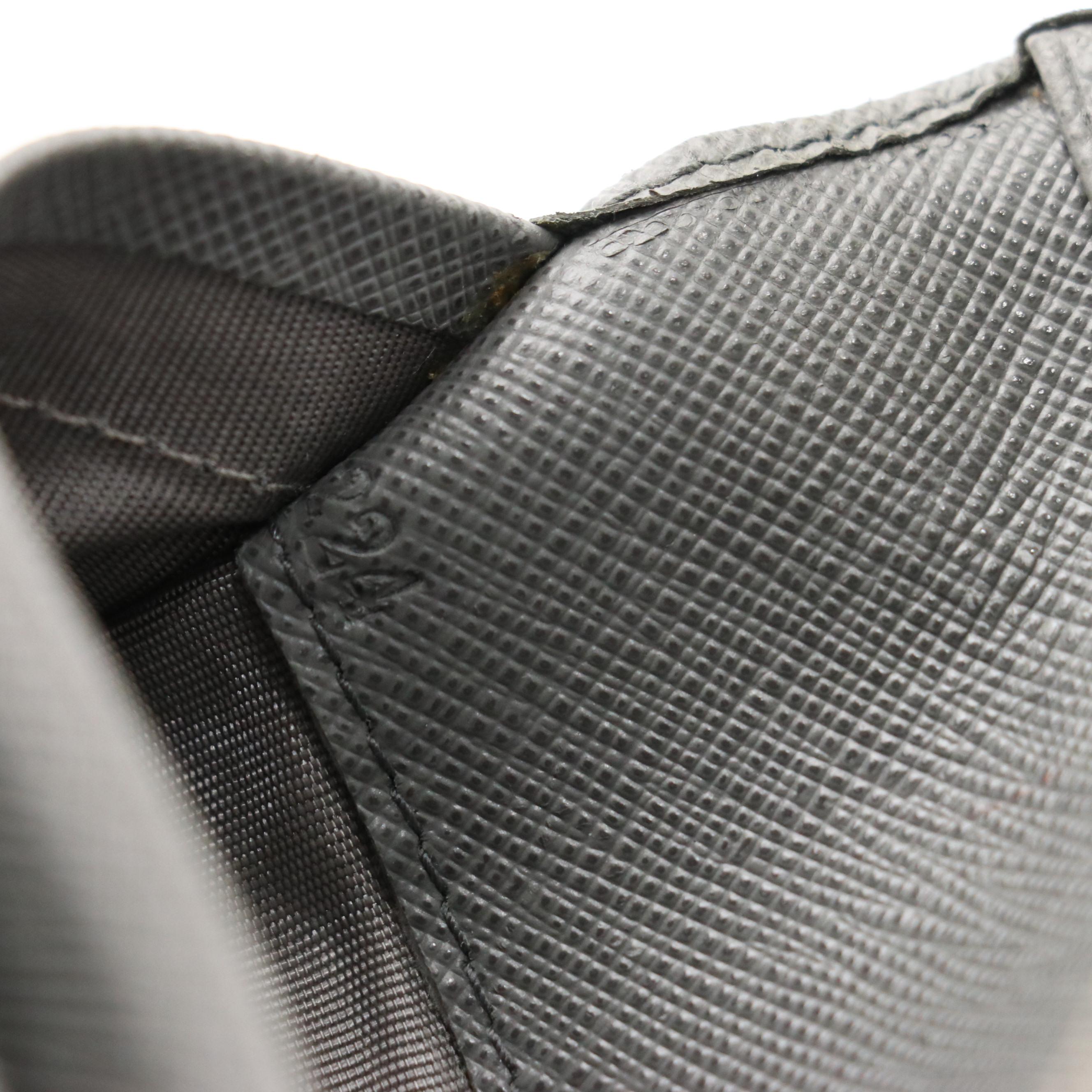 Prada Zip-Around Wallet in Cool Grey Saffiano Leather