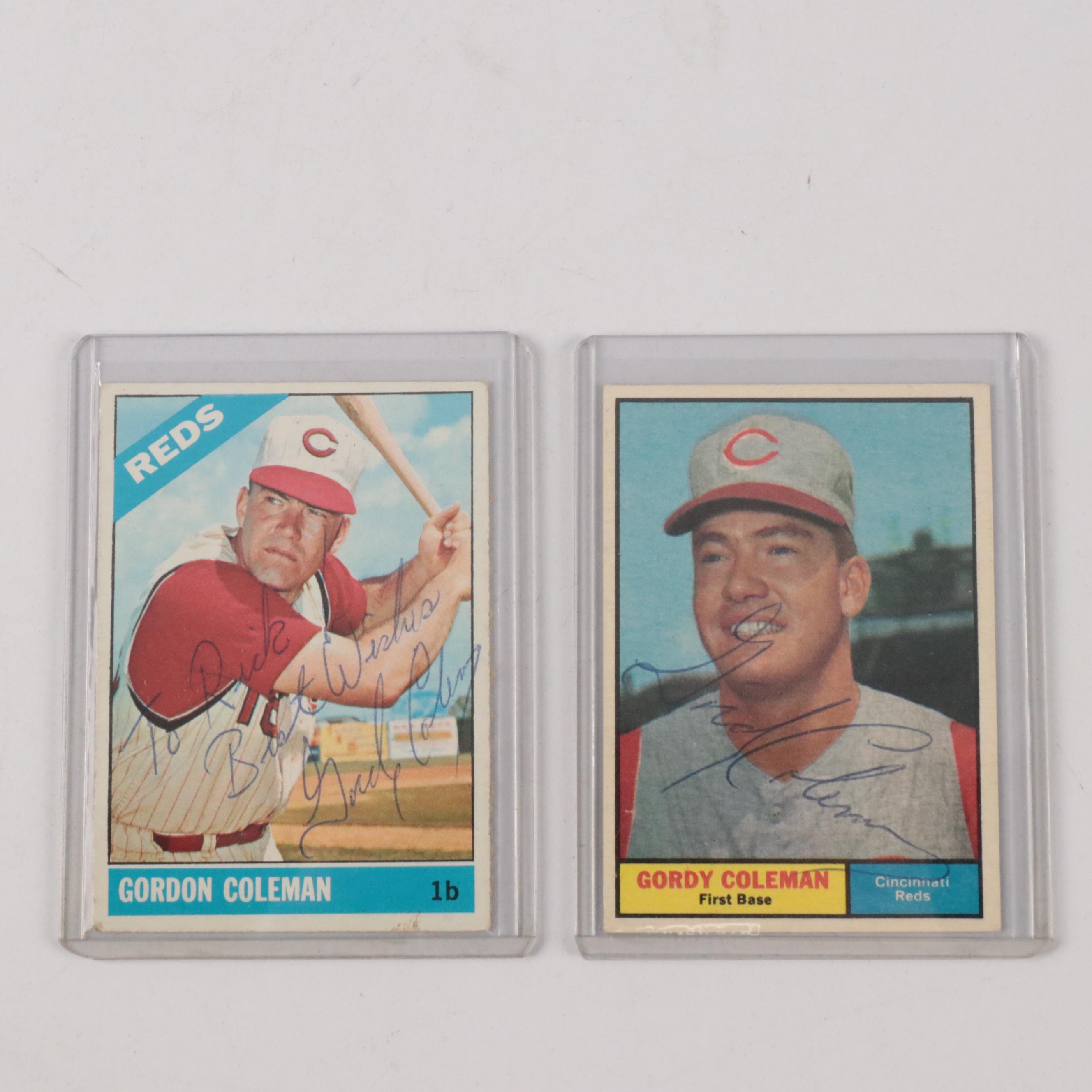 Gordy Coleman Cleveland Indians Trade Notice Signed by Frank Lane with More