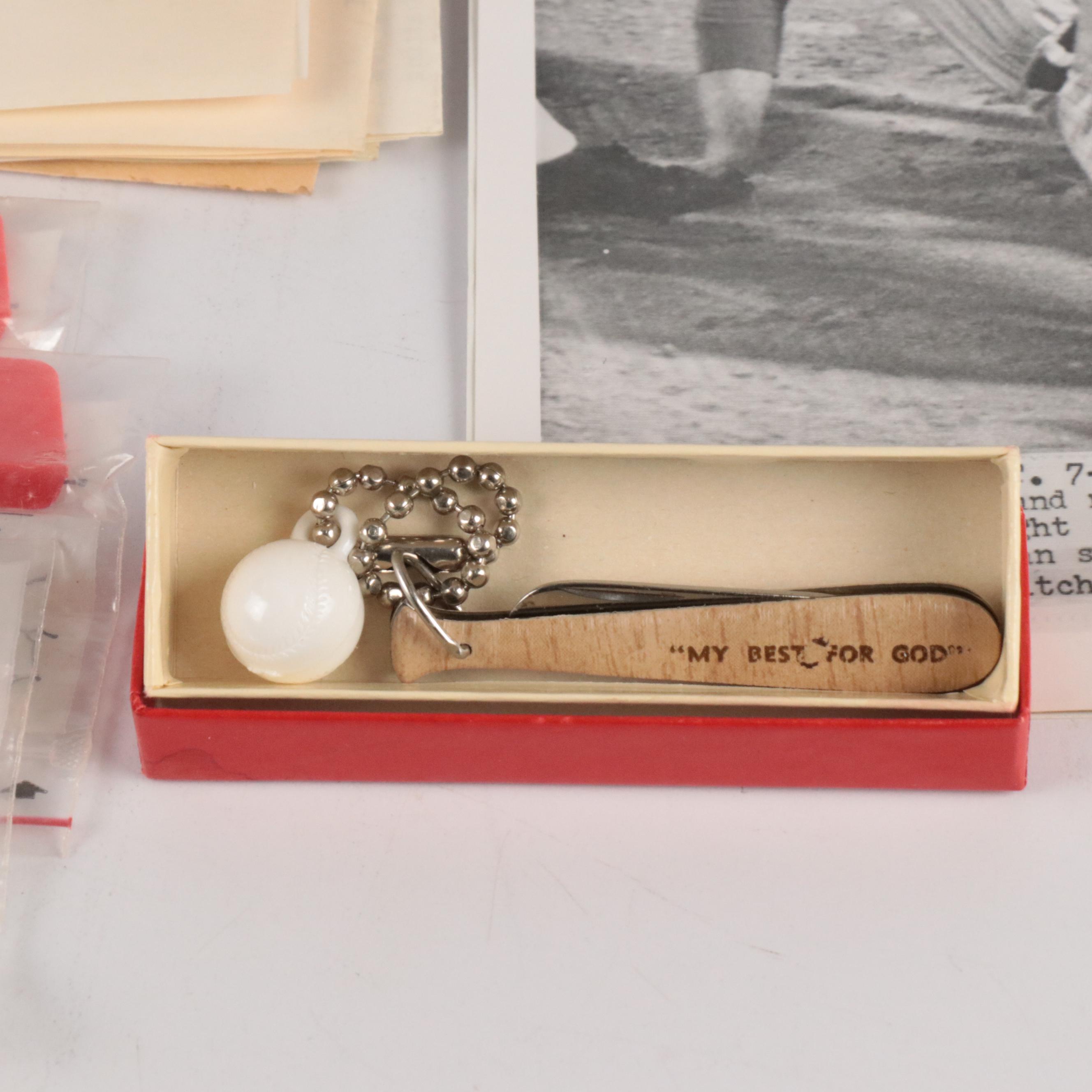 Johnny Bench Signed Print Addressed to Gordy Coleman with More