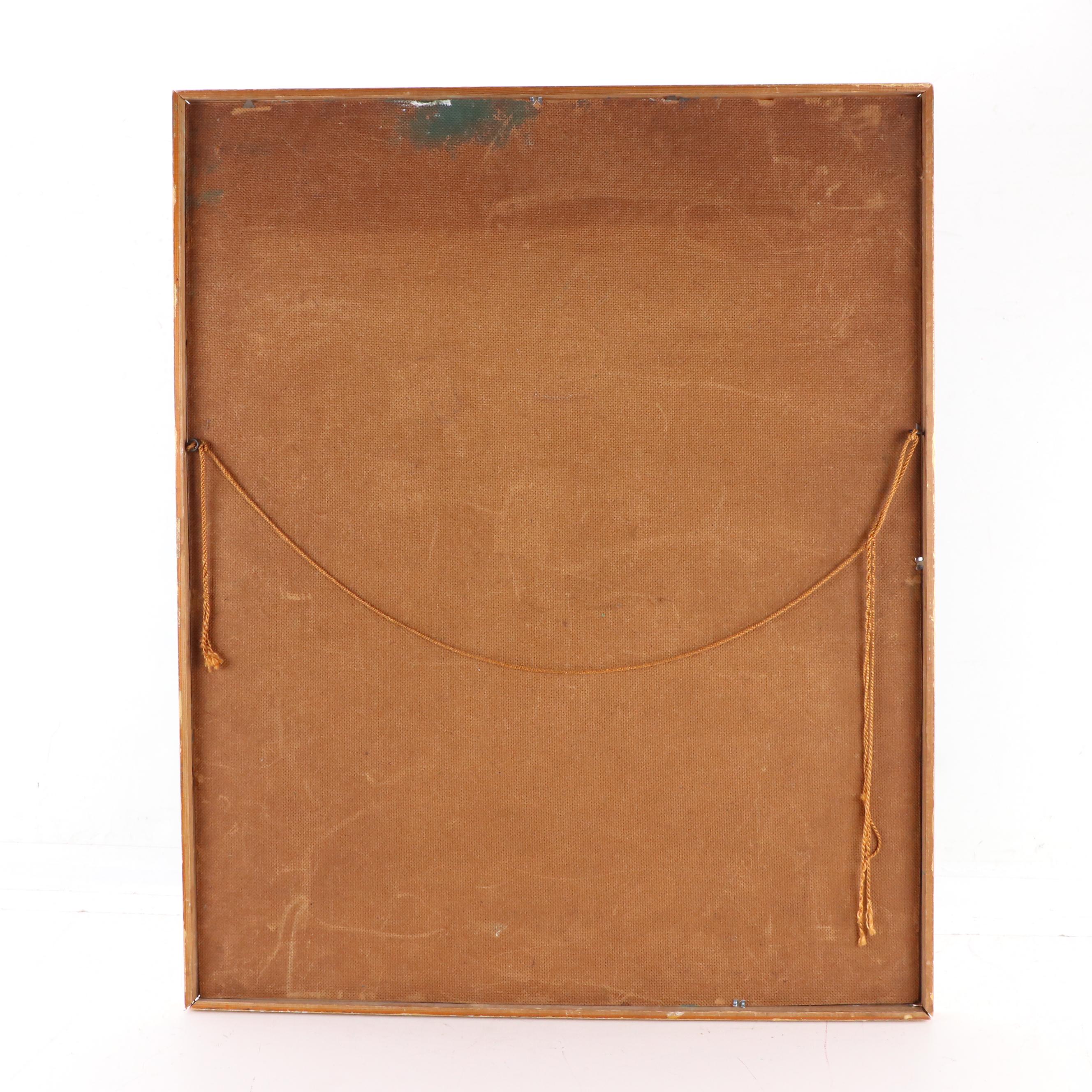 John Christoforou Abstract Expressionistic Style Oil Painting of Figure