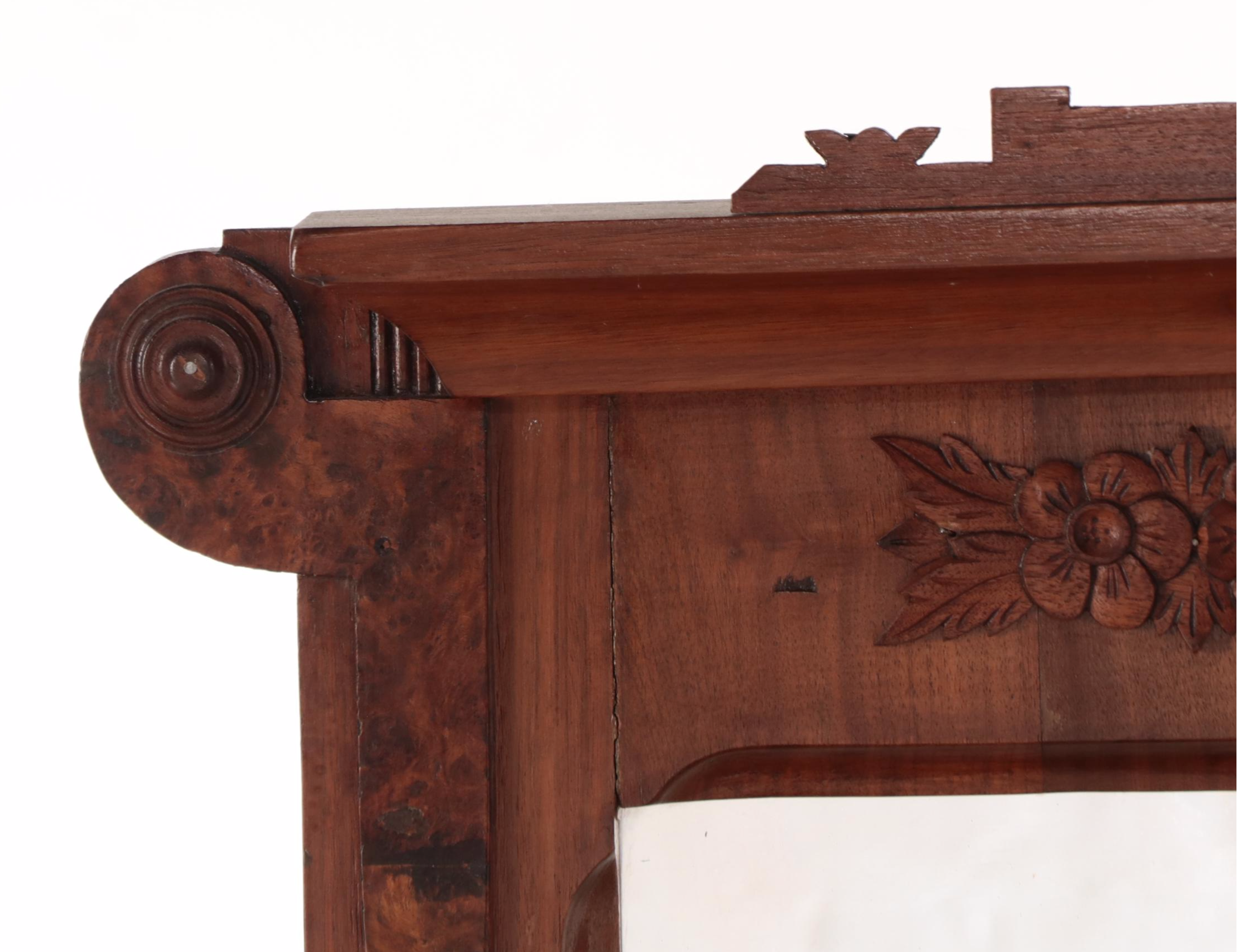 Victorian Eastlake Style Walnut and Burl Hall Tree