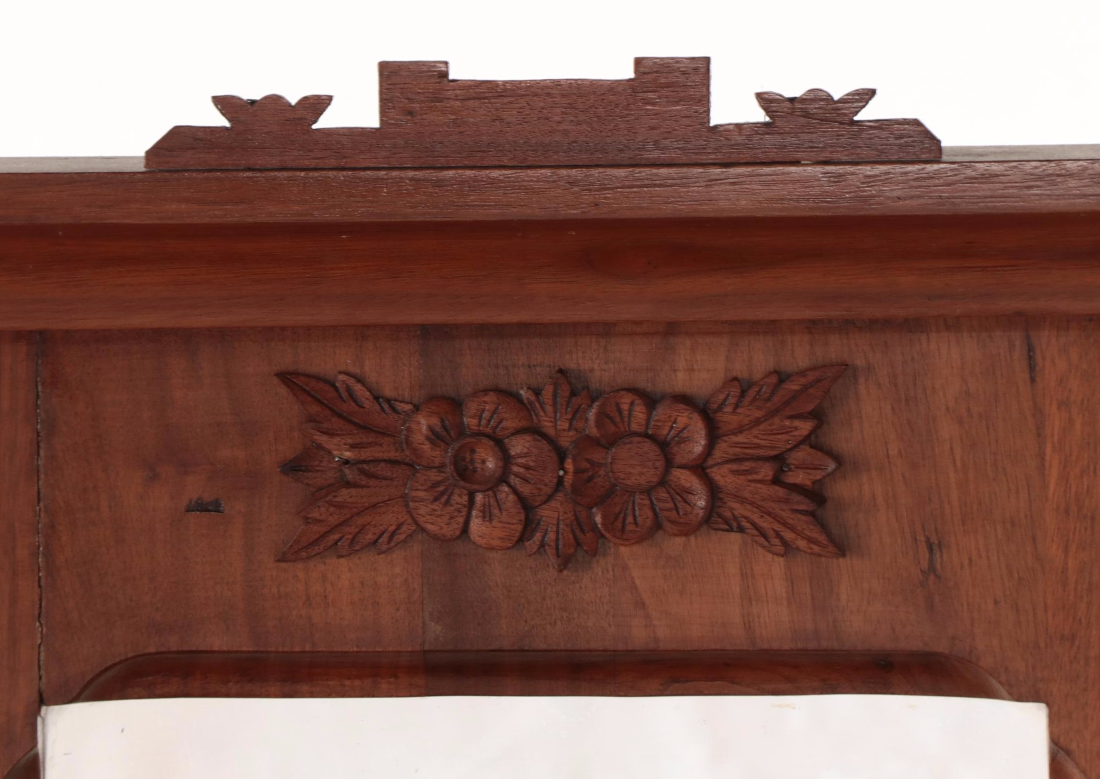 Victorian Eastlake Style Walnut and Burl Hall Tree