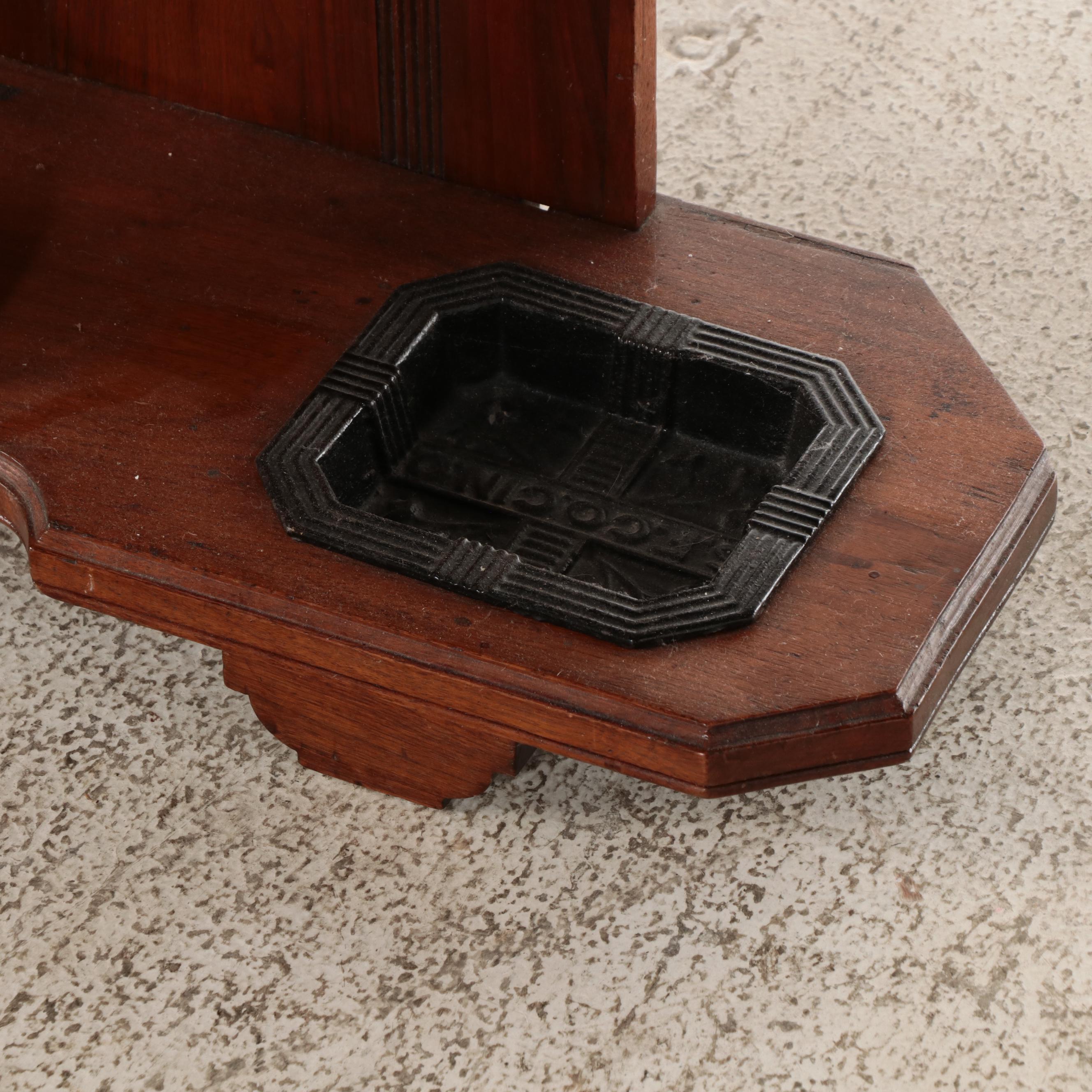 Victorian Eastlake Style Walnut and Burl Hall Tree