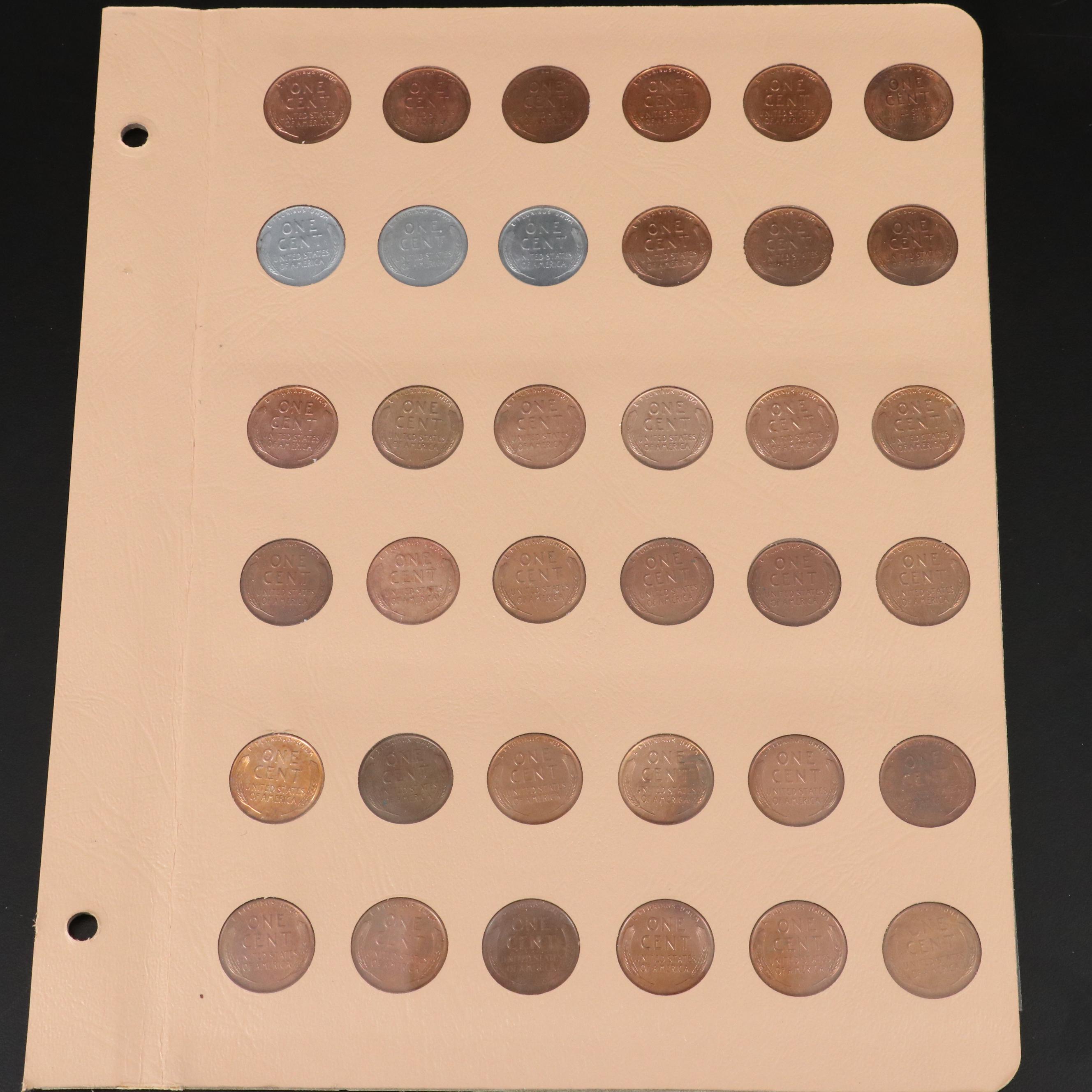 Partial Collection of One Hundred-Twelve Different Lincoln Cents From 1935-1981