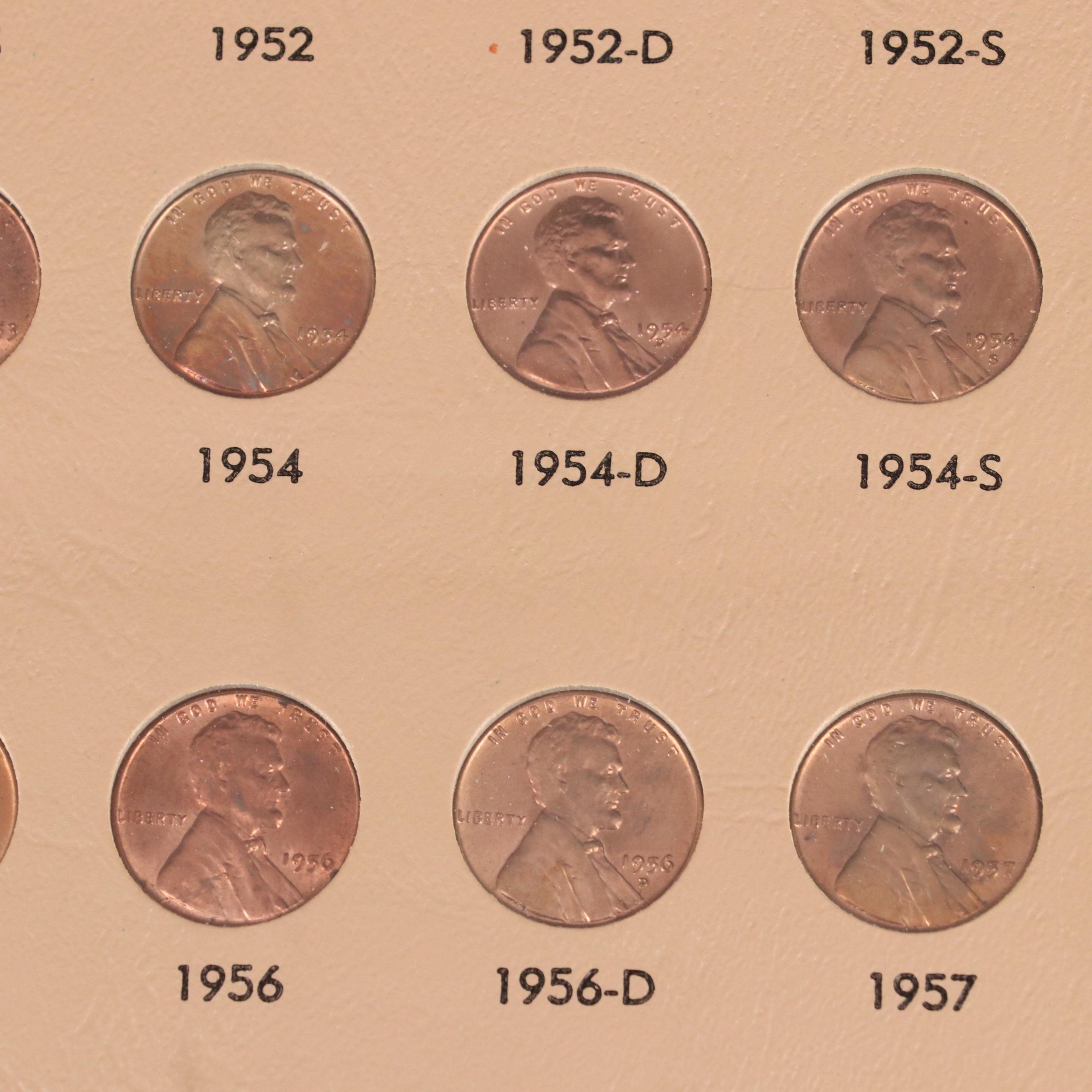Partial Collection of One Hundred-Twelve Different Lincoln Cents From 1935-1981